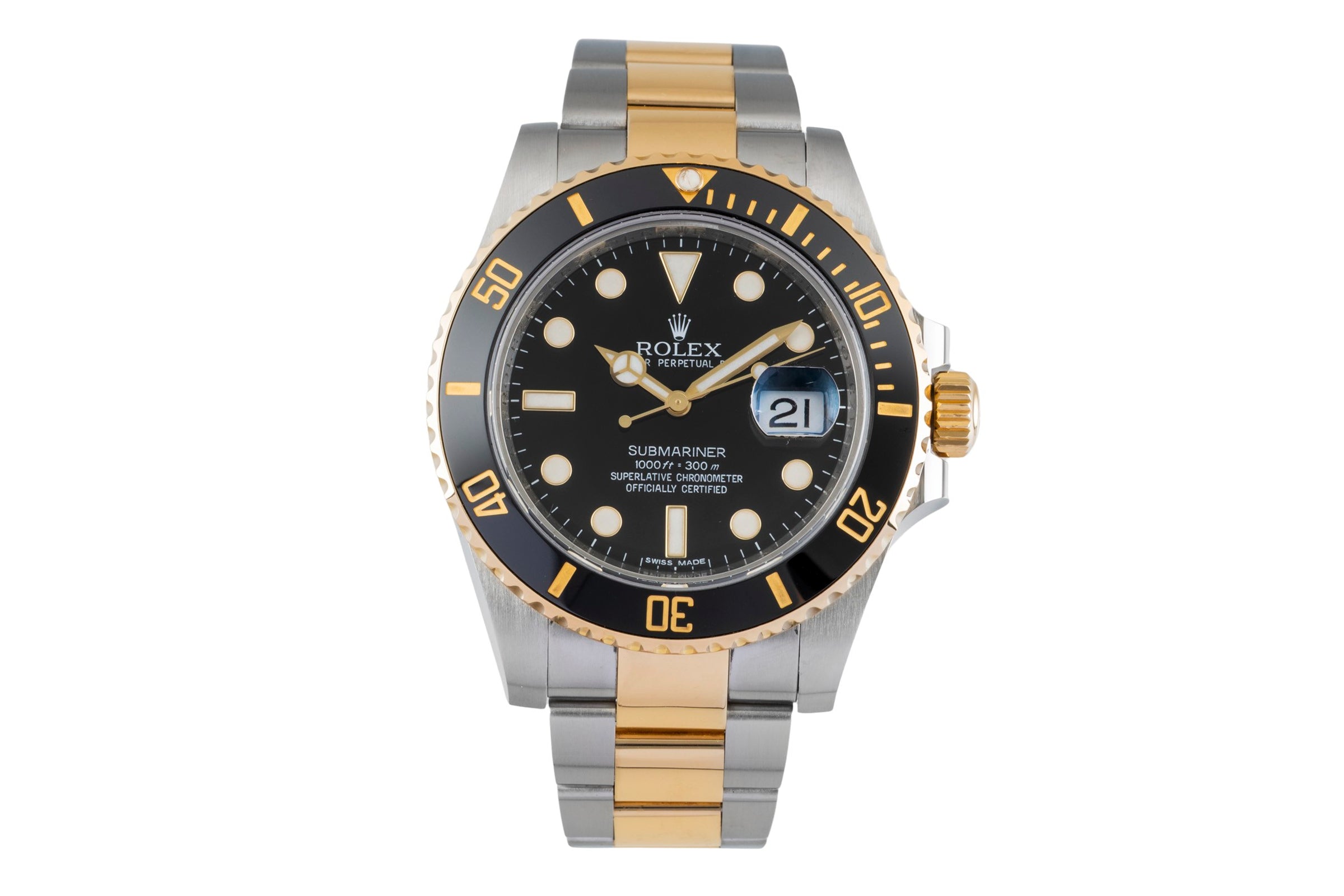 Rolex Submariner Stahl / Gold Black Dial Oyster Automatik Herrenuhr Ref.116613  [2604916]