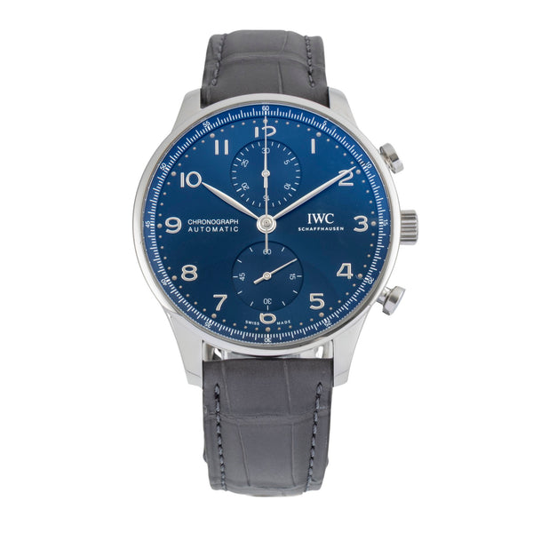 IWC Portugieser Chronograph Blue Dial Stahl Automatik Ref. IW371606 NP: 9100,- € [2604917]