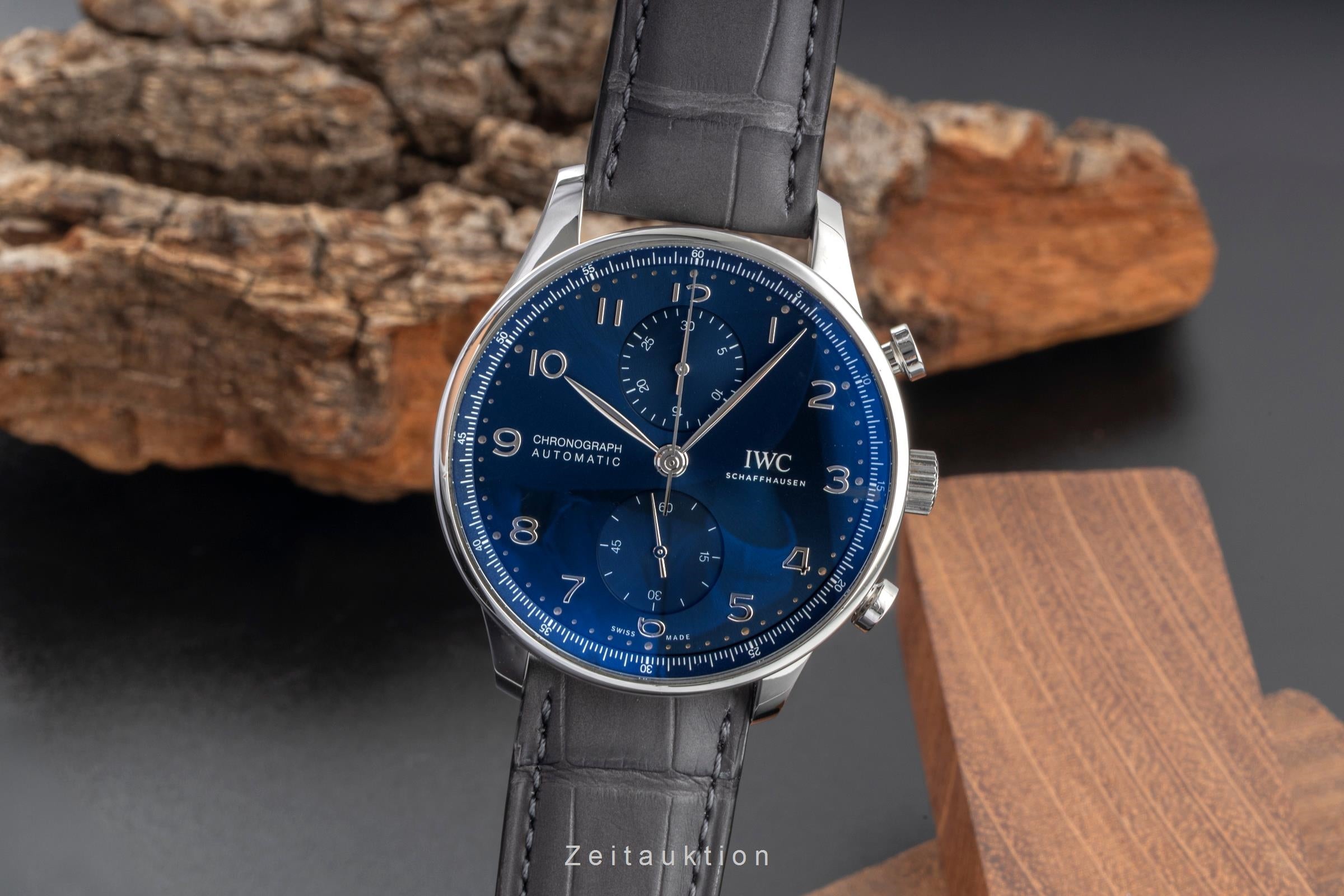 IWC Portugieser Chronograph Blue Dial Stahl Automatik Ref. IW371606 NP: 9100,- € [2604917]