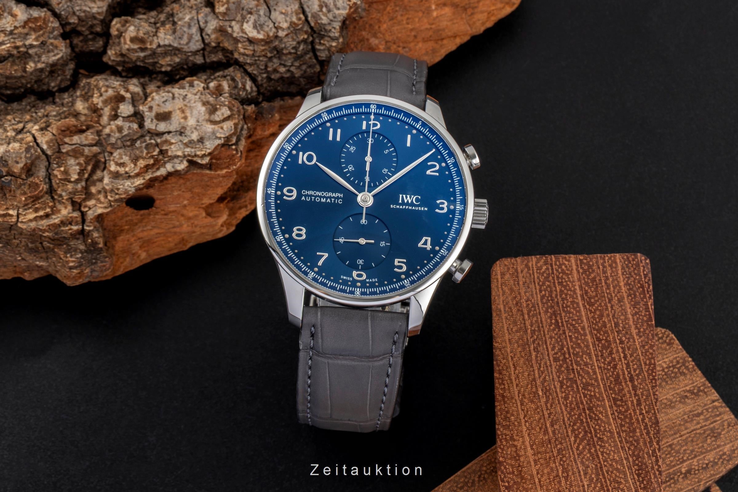 IWC Portugieser Chronograph Blue Dial Stahl Automatik Ref. IW371606 NP: 9100,- € [2604917]