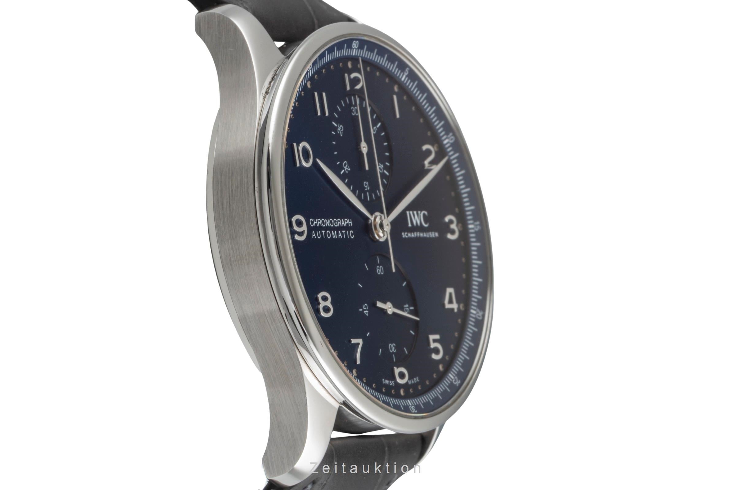 IWC Portugieser Chronograph Blue Dial Stahl Automatik Ref. IW371606 NP: 9100,- € [2604917]