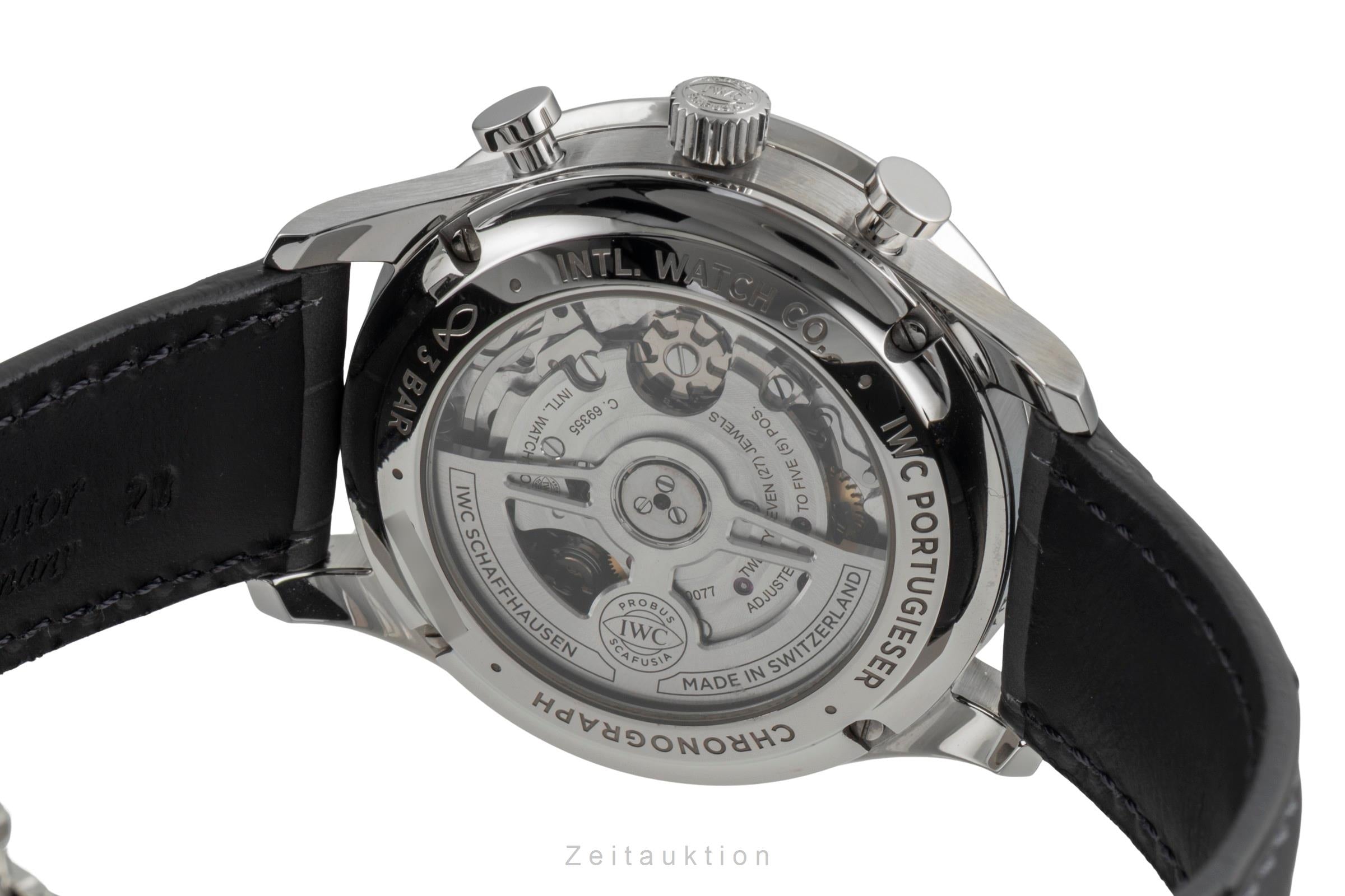 IWC Portugieser Chronograph Blue Dial Stahl Automatik Ref. IW371606 NP: 9100,- € [2604917]