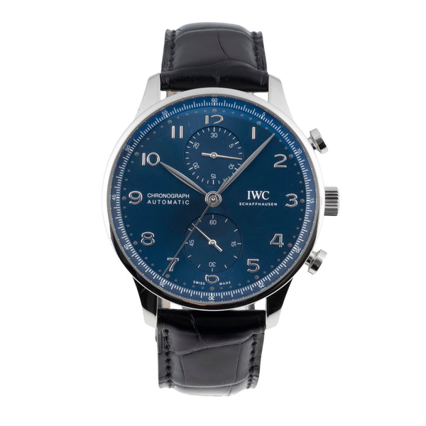 IWC Portugieser Chronograph Blue Dial Stahl Automatik Ref. IW371606 NP: 9100,- € [2604918]