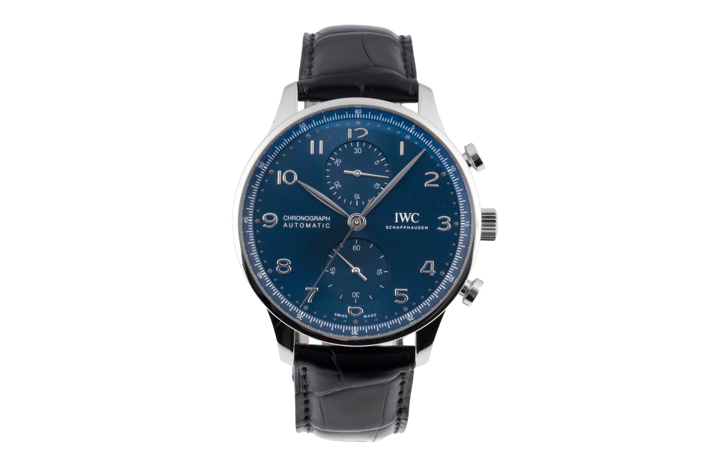 IWC Portugieser Chronograph Blue Dial Stahl Automatik Ref. IW371606 NP: 9100,- € [2604918]