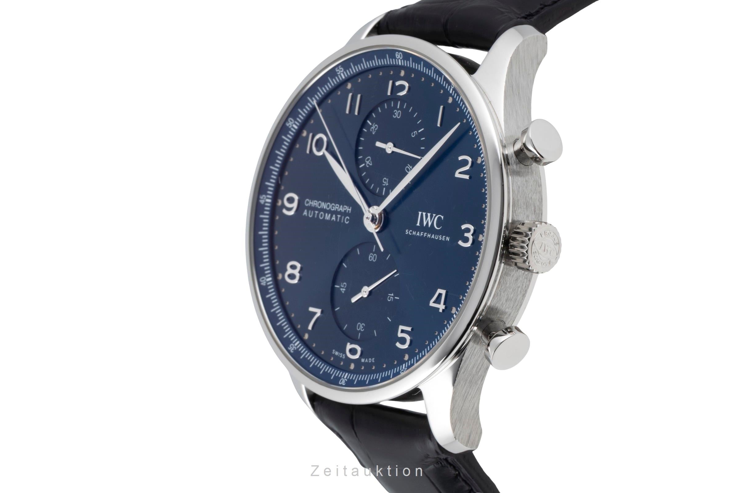 IWC Portugieser Chronograph Blue Dial Stahl Automatik Ref. IW371606 NP: 9100,- € [2604918]