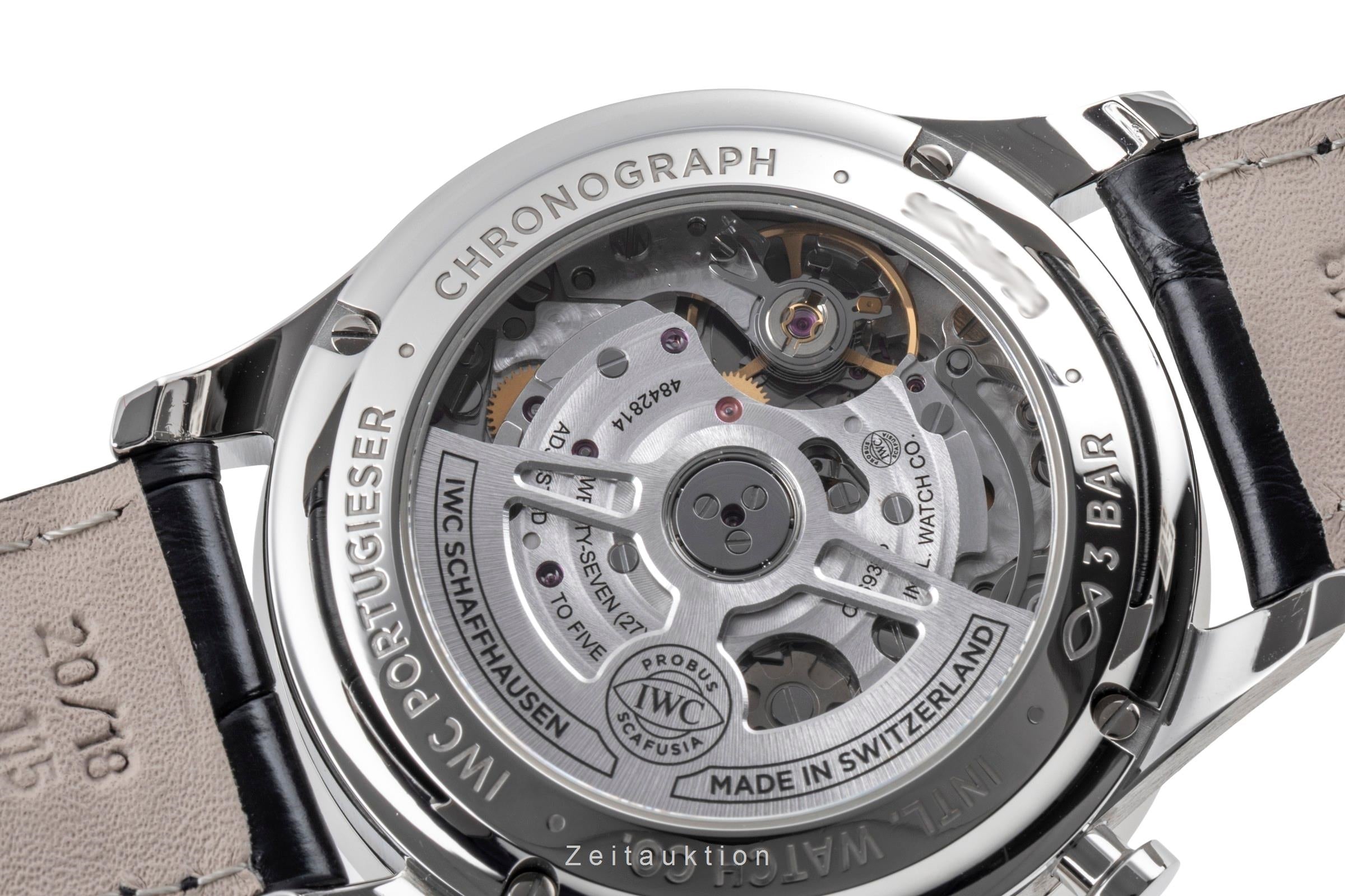 IWC Portugieser Chronograph Blue Dial Stahl Automatik Ref. IW371606 NP: 9100,- € [2604918]
