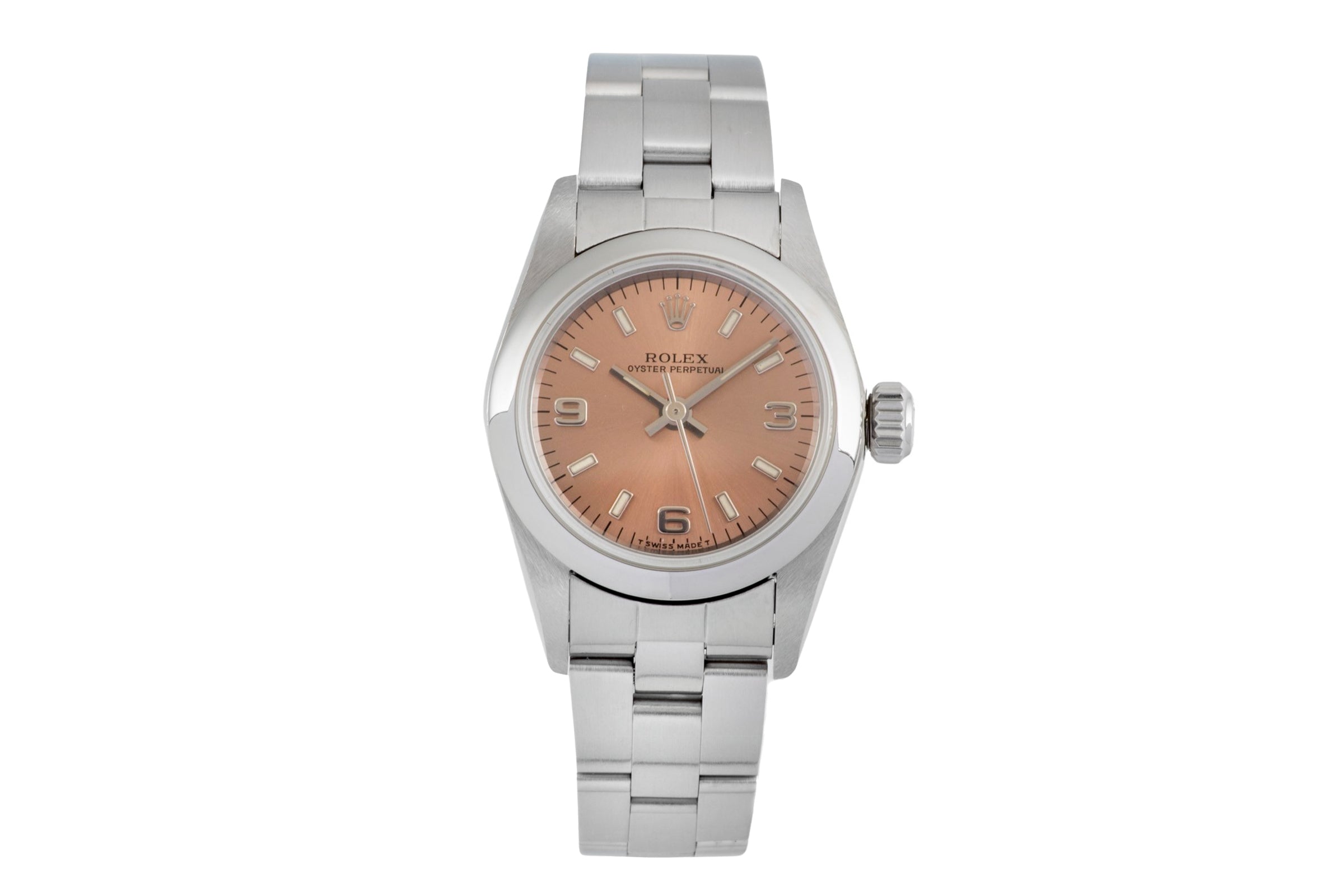 Rolex Oyster Perpetual Salomon Dial Edelstahl Automatik Damenuhr Ref. 67180 [2604922]