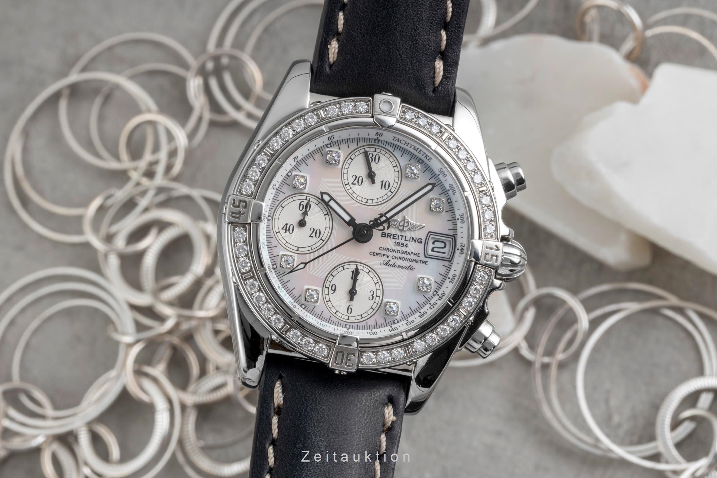 Breitling Cockpit Chronograph Stahl Automatik MOP Dial Herrenuhr Ref. A13357 [2604925]