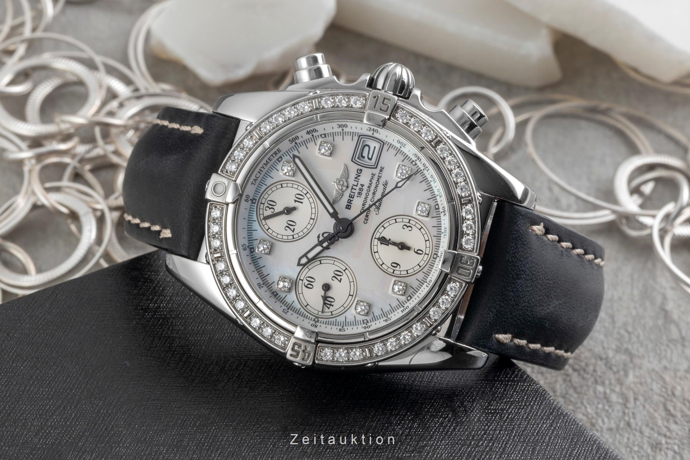 Breitling Cockpit Chronograph Stahl Automatik MOP Dial Herrenuhr Ref. A13357 [2604925]