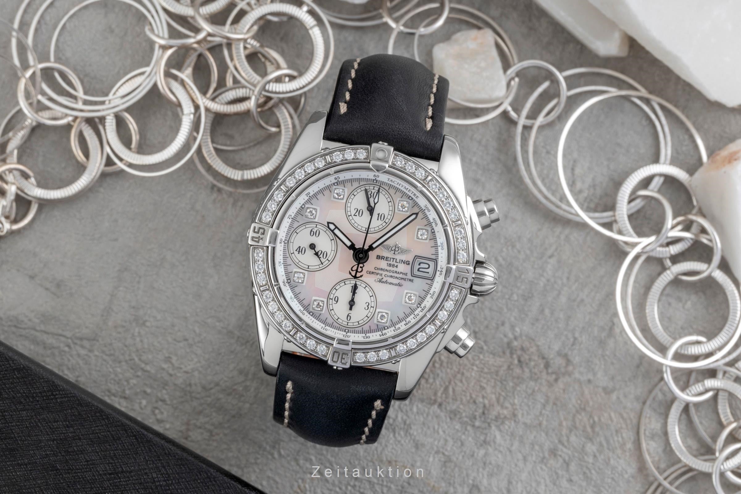 Breitling Cockpit Chronograph Stahl Automatik MOP Dial Herrenuhr Ref. A13357 [2604925]