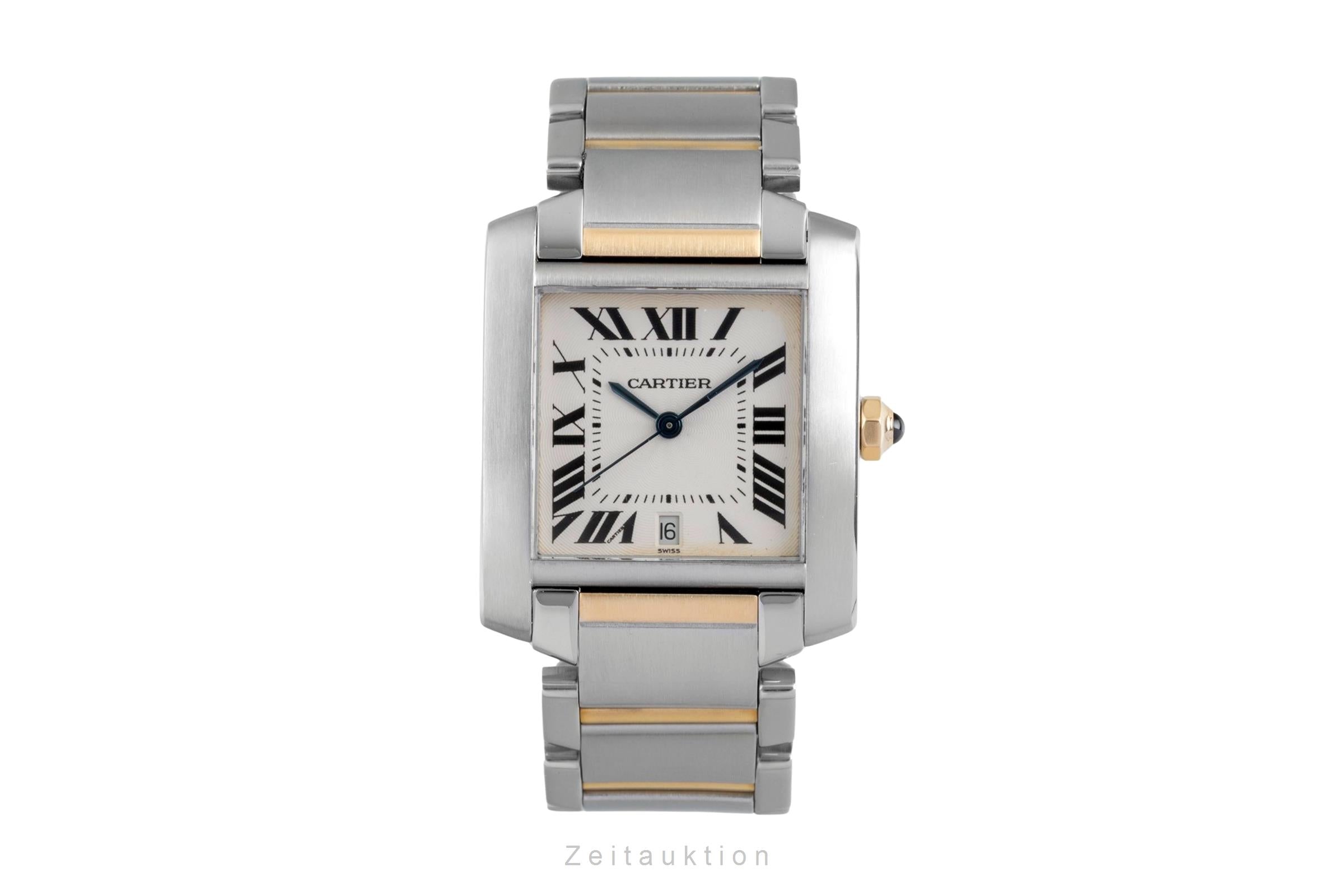 Cartier Tank Francaise acero / oro automático reloj para caballeros W51005Q4  [2604936]