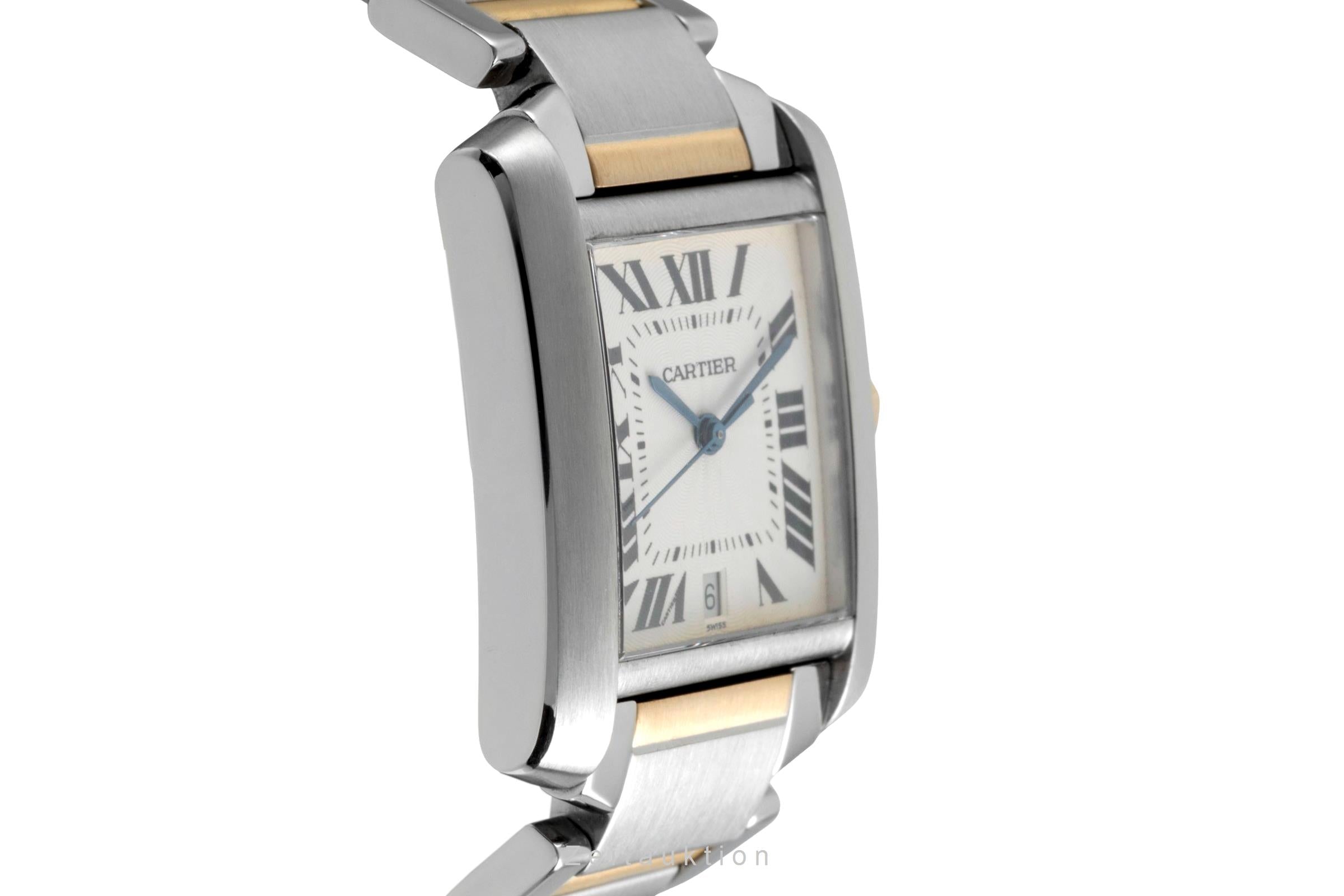 Cartier Tank Francaise acero / oro automático reloj para caballeros W51005Q4  [2604936]
