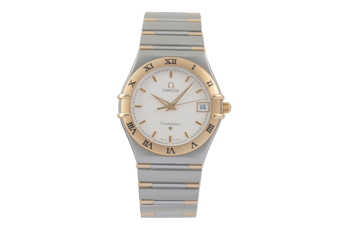 Omega Constellation steel / gold quartz men's watch 1312.30.00  [2604937]