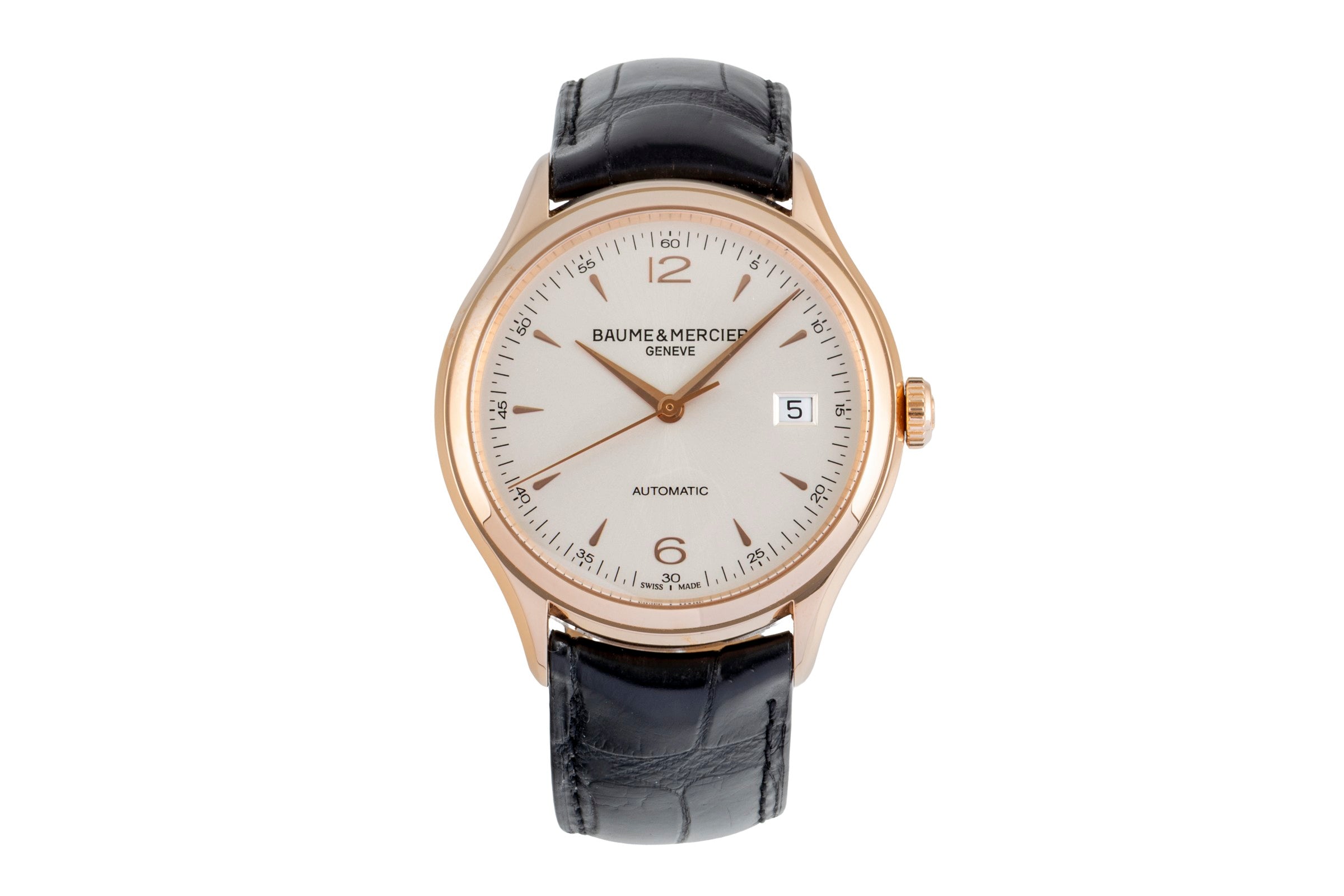Baume & Mercier Clifton 18 ct red gold automatic men's watch M0A10058  65719 LP: 6100EUR  [2604938]