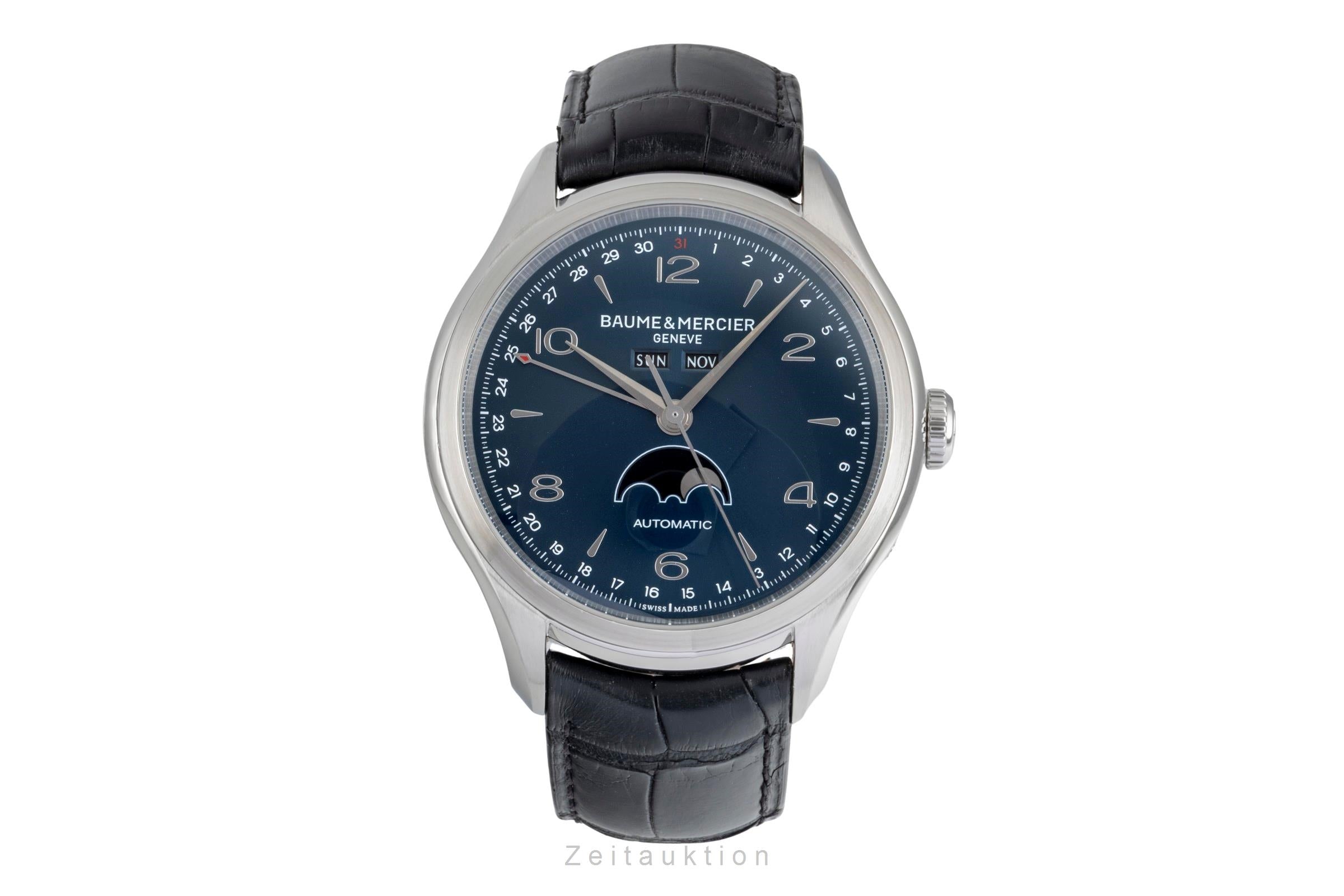 Baume & Mercier Clifton Blue Dial Stahl Automatik Herrenuhr Ref. M0A10057 [2604939]