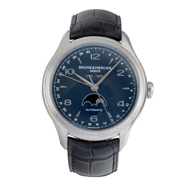 Baume & Mercier Clifton Blue Dial Stahl Automatik Herrenuhr Ref. M0A10057 [2604939]
