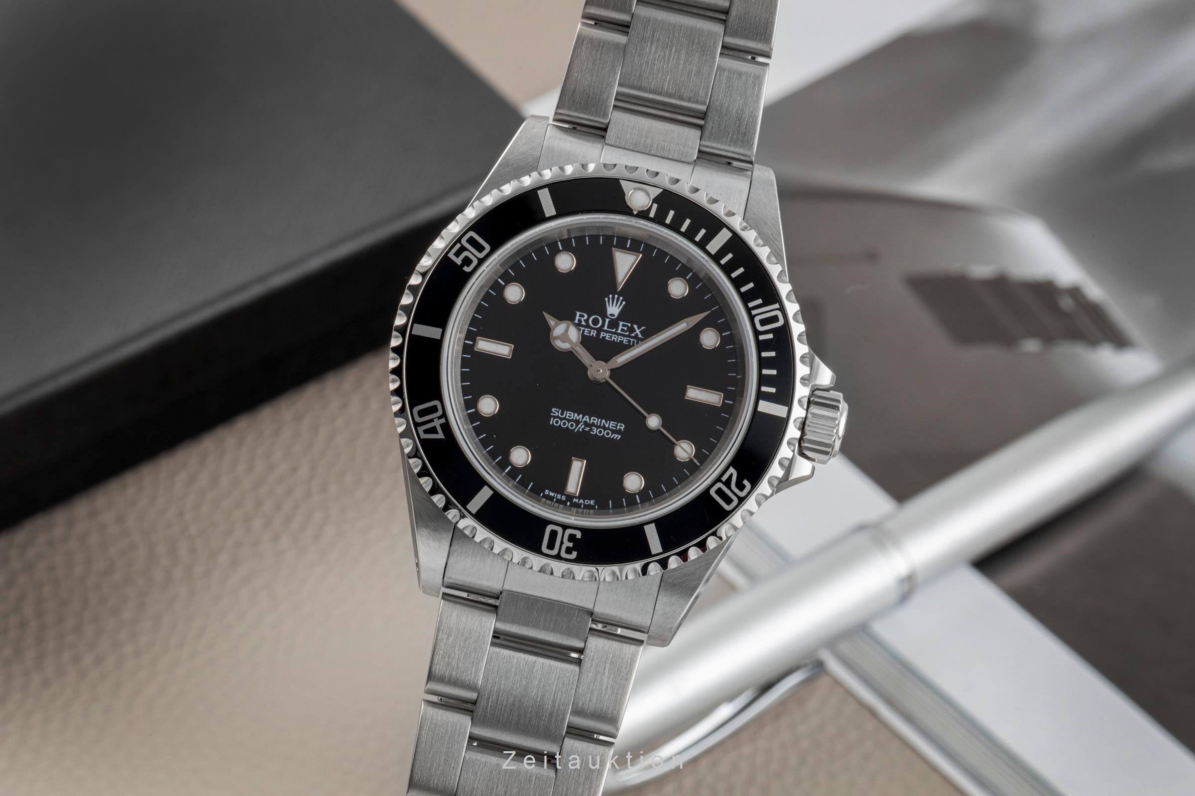 Rolex Submariner acero automático reloj para caballeros 14060  [2604943]