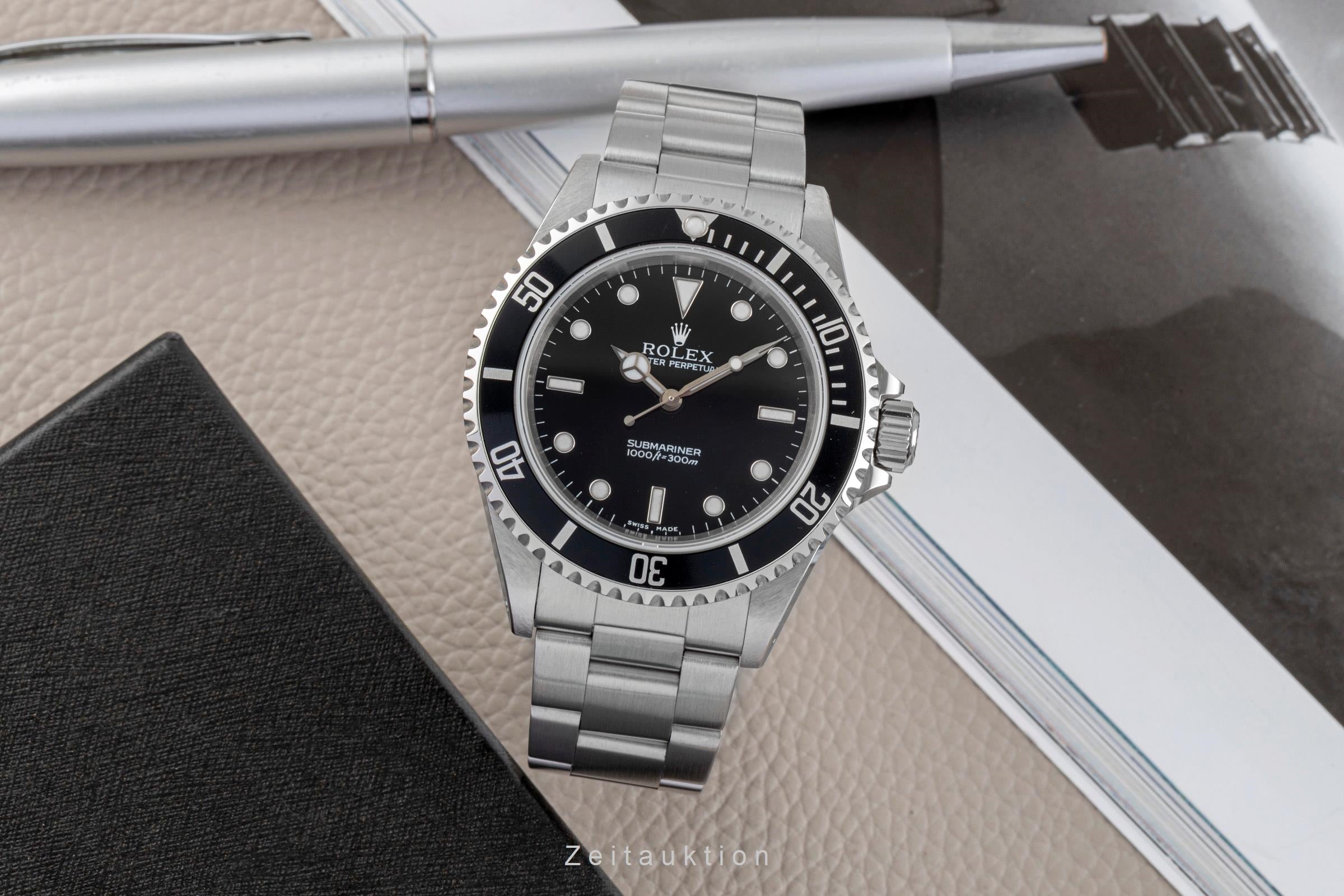Rolex Submariner acero automático reloj para caballeros 14060  [2604943]