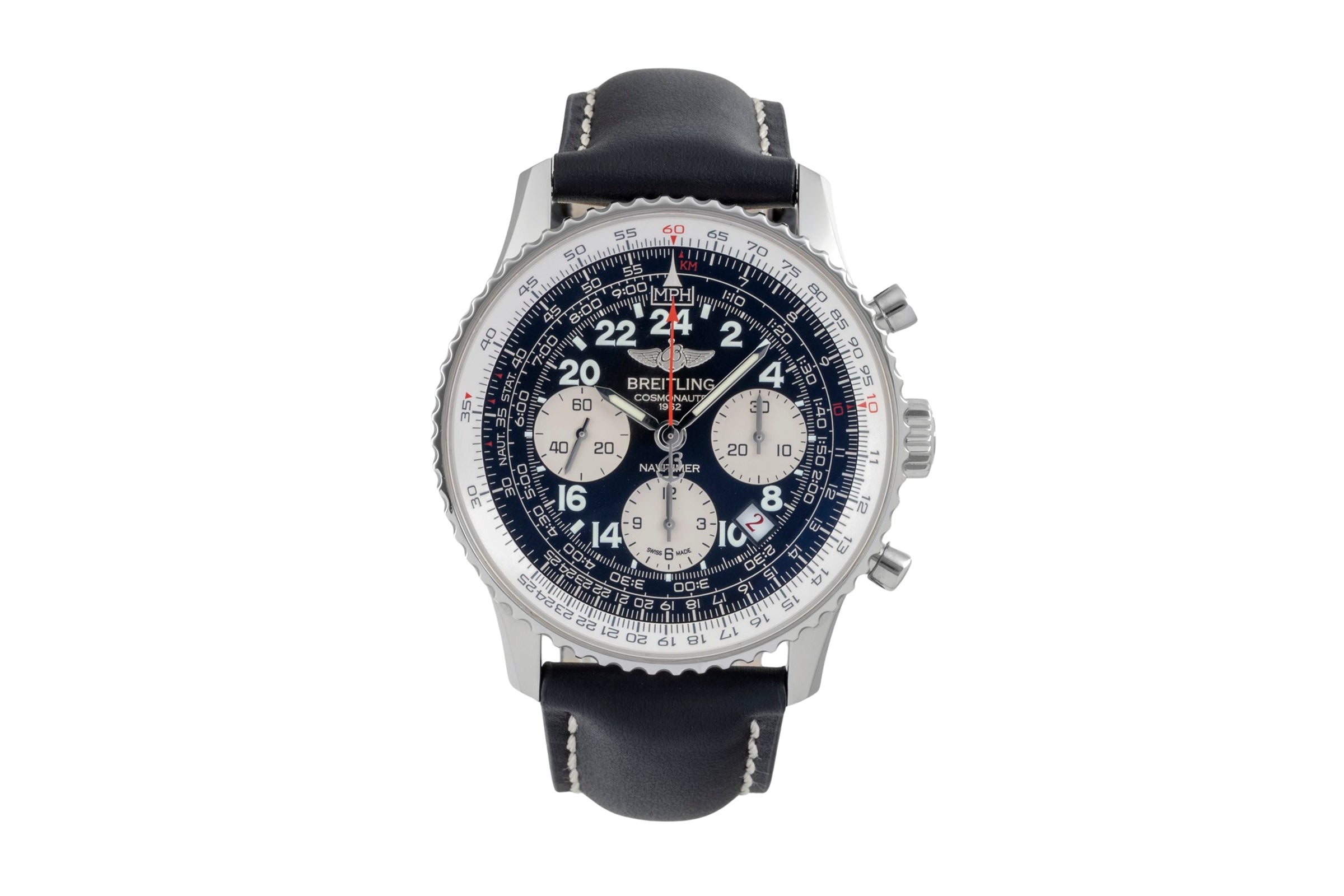Breitling Navitimer Cosmonaute chronographe acier à remontage manuel montre pour hommes AB0210 Limited  [2604947]