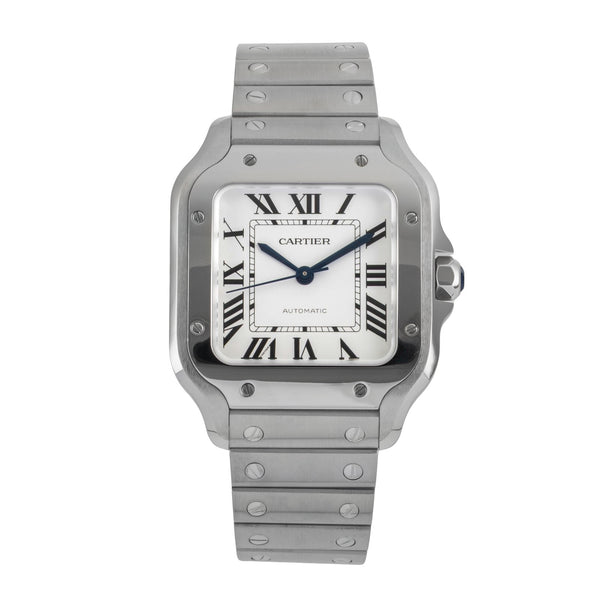 Cartier Santos steel automatic men's watch WSSA0029 LP: 8250EUR  [2604948]
