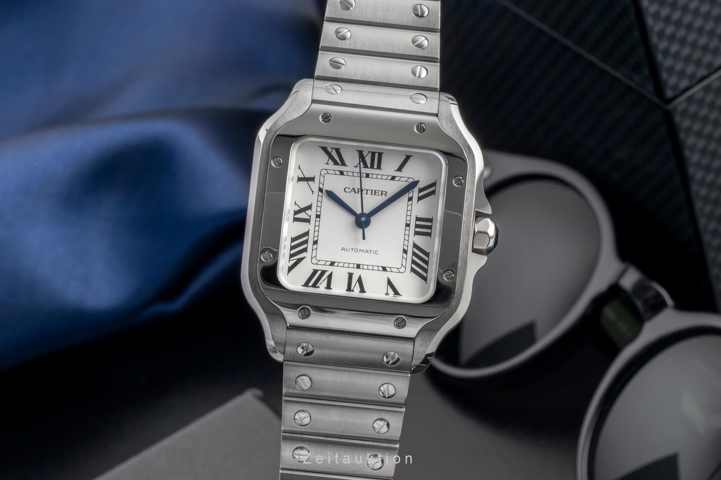 Cartier Santos steel automatic men's watch WSSA0029 LP: 8250EUR  [2604948]