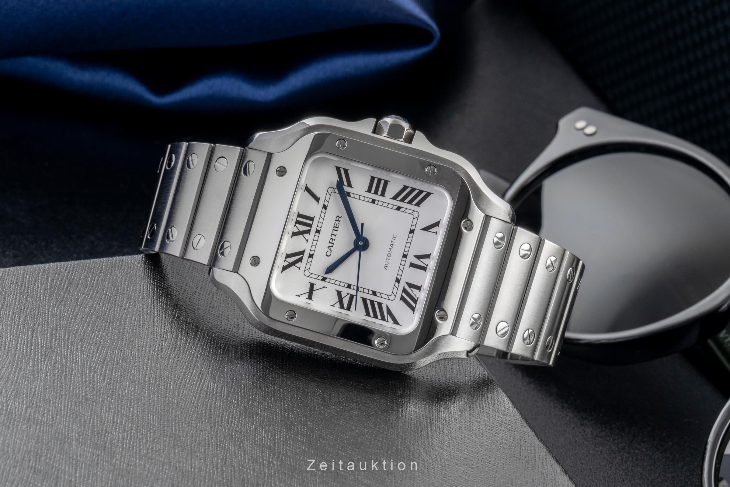 Cartier Santos steel automatic men's watch WSSA0029 LP: 8250EUR  [2604948]