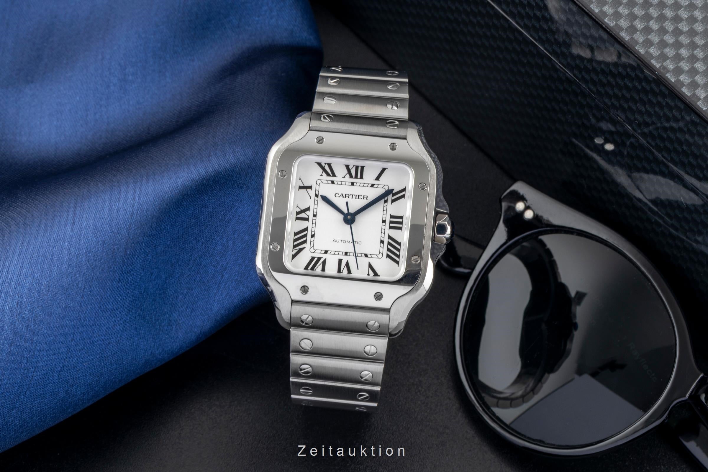 Cartier Santos steel automatic men's watch WSSA0029 LP: 8250EUR  [2604948]