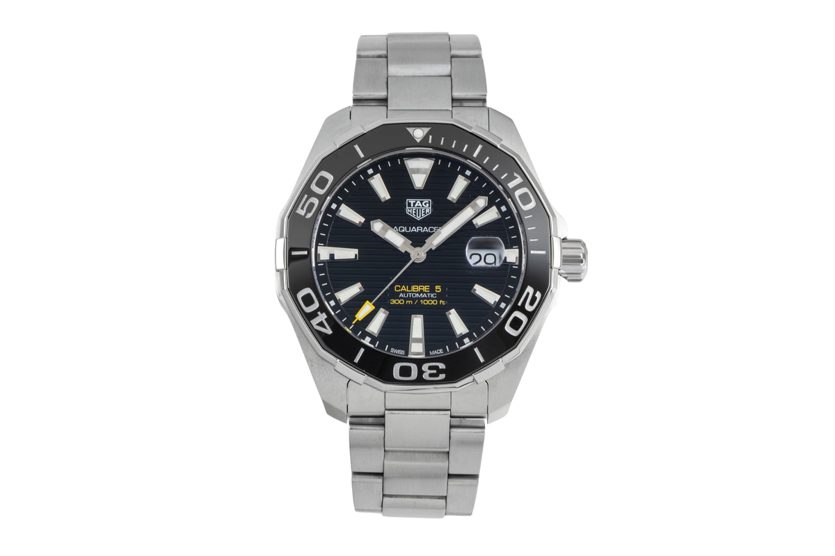 Tag Heuer Aquaracer Stahl Automatik Herrenuhr Ref. WAY201A.BA0927 B&P 2018 [2604953]