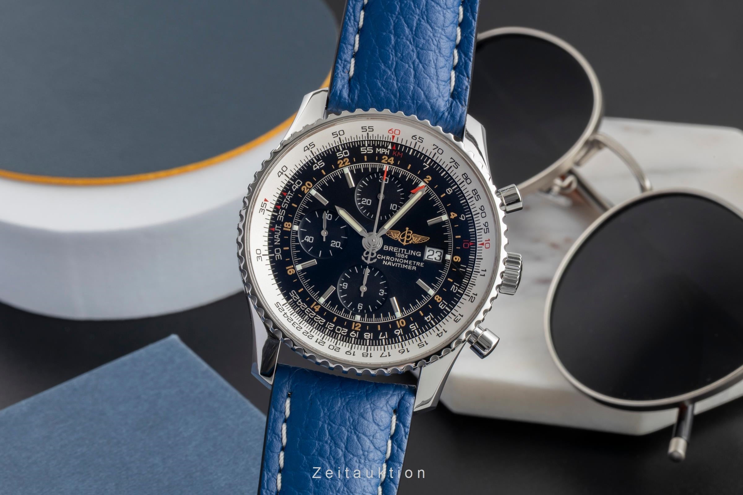 Breitling Navitimer World GMT Chronograph Edelstahl Automatik Ref. A24322 [2604961]