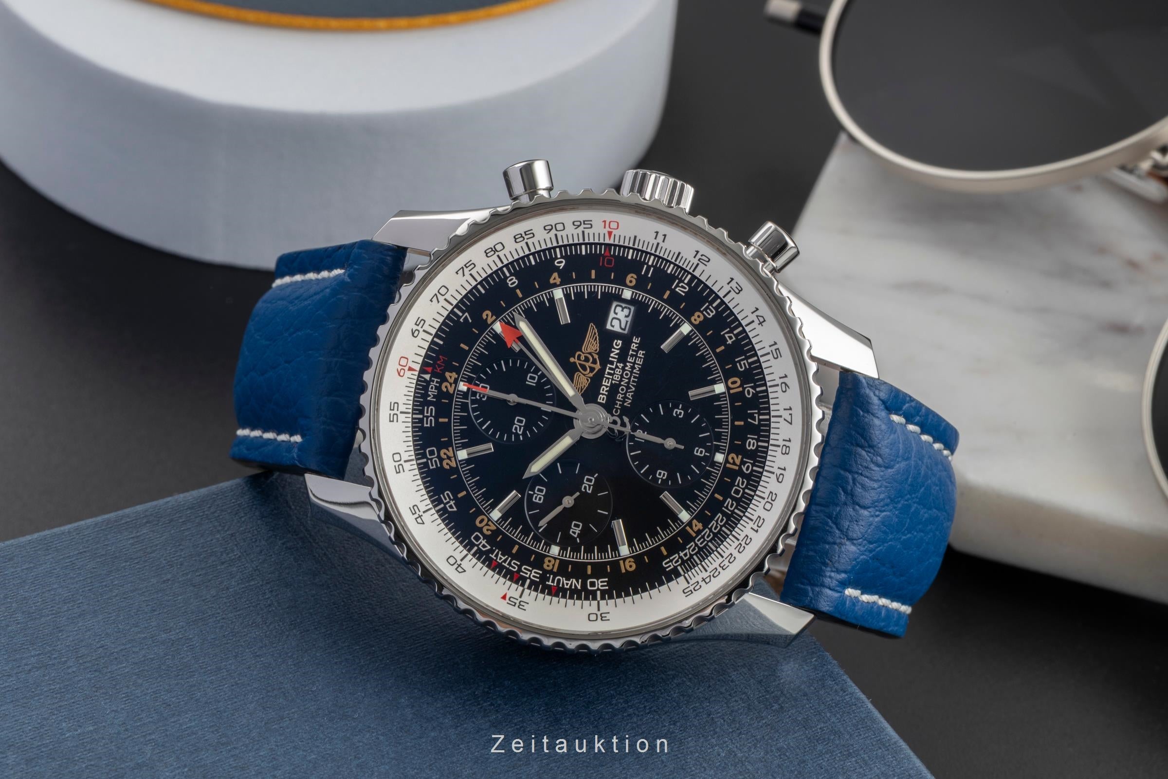 Breitling Navitimer World GMT Chronograph Edelstahl Automatik Ref. A24322 [2604961]