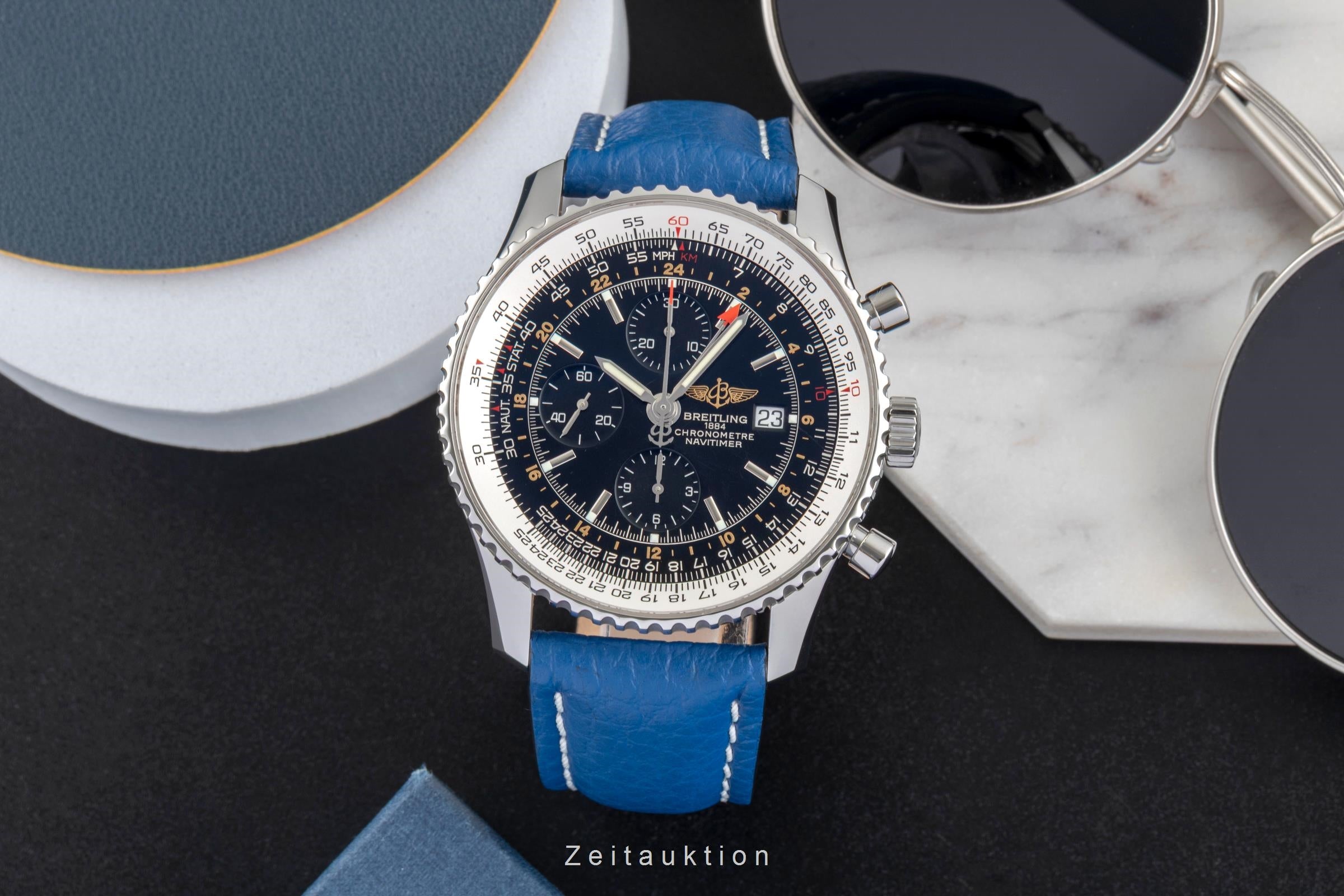 Breitling Navitimer World GMT Chronograph Edelstahl Automatik Ref. A24322 [2604961]