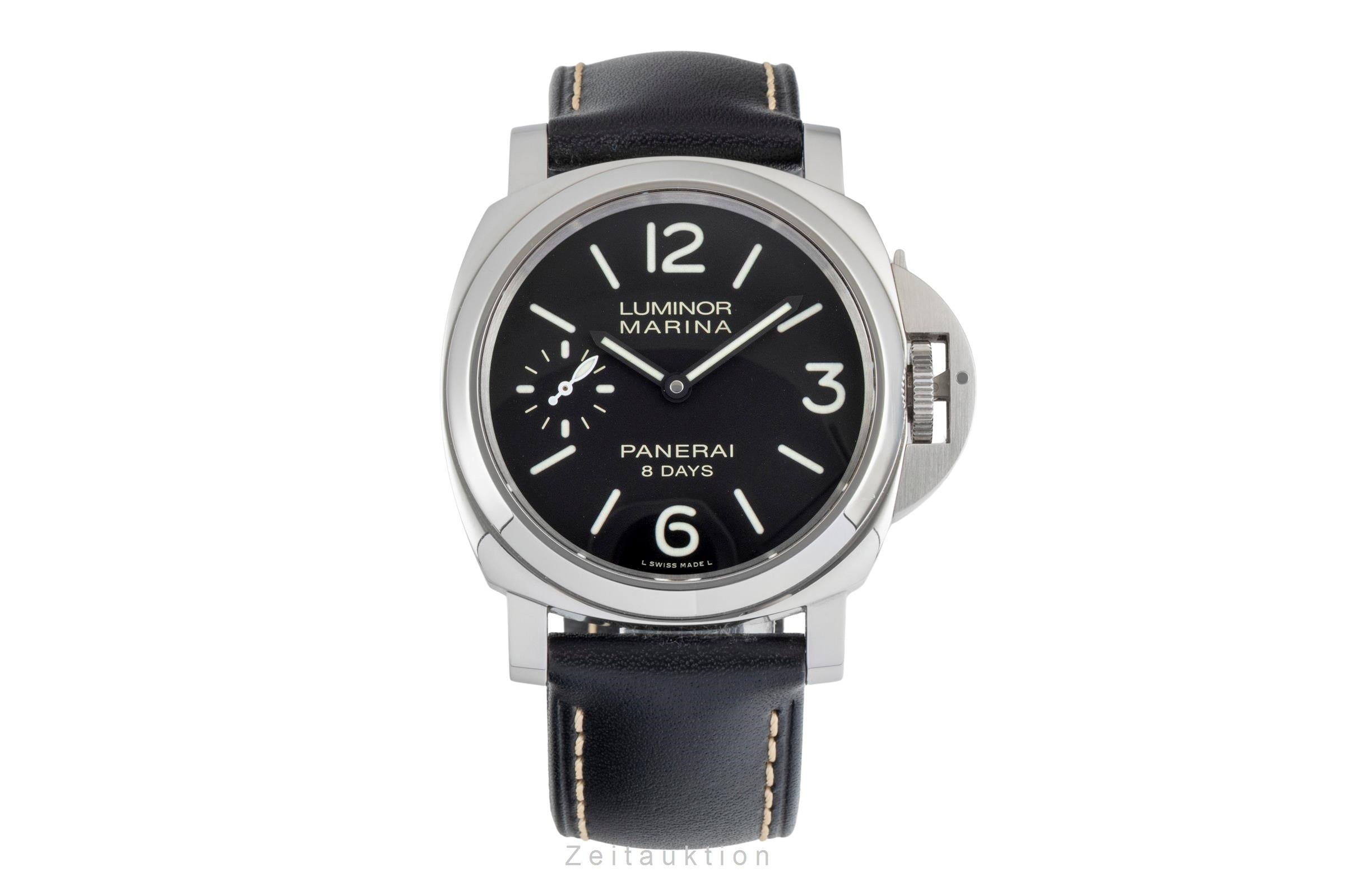 Panerai Luminor Marina 44 8 Days Stahl Handaufzug Ref. PAM00510 B&P 2018 [2604964]