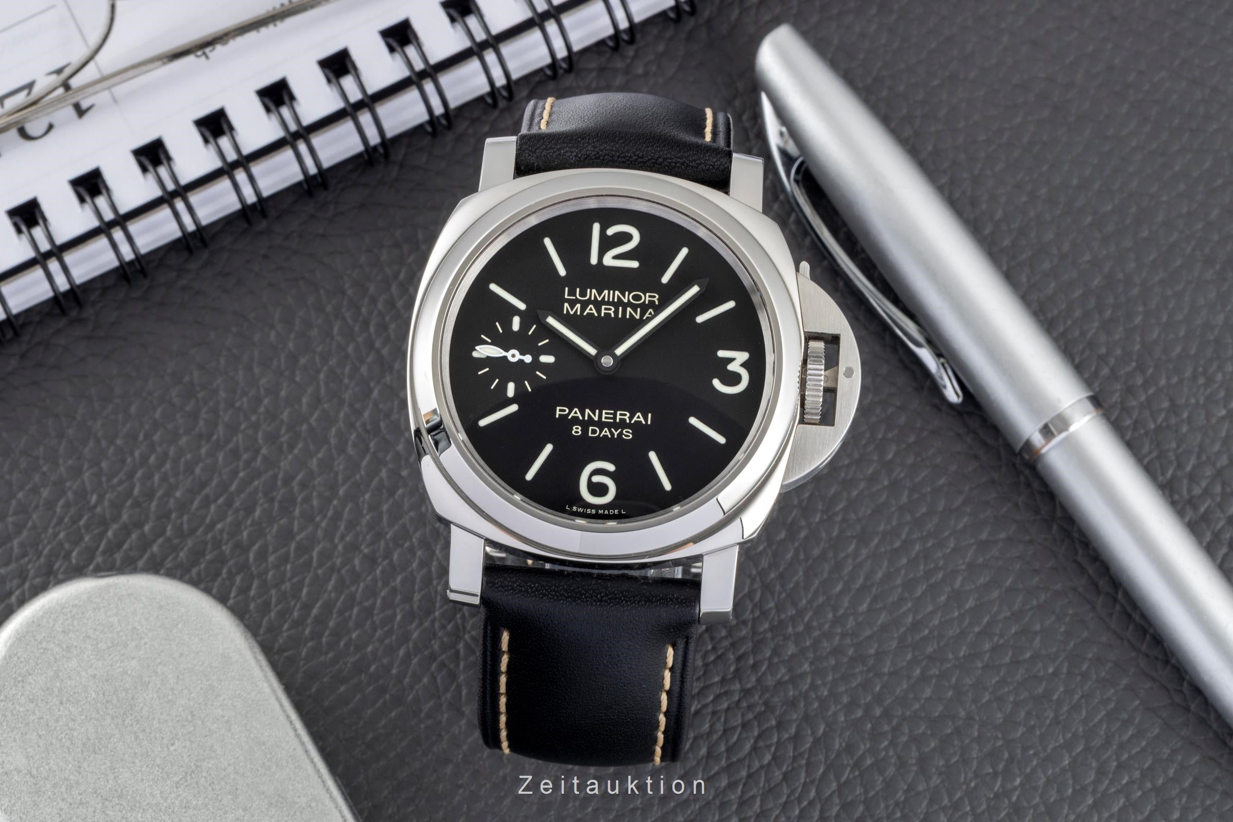 Panerai Luminor Marina 44 8 Days Stahl Handaufzug Ref. PAM00510 B&P 2018 [2604964]