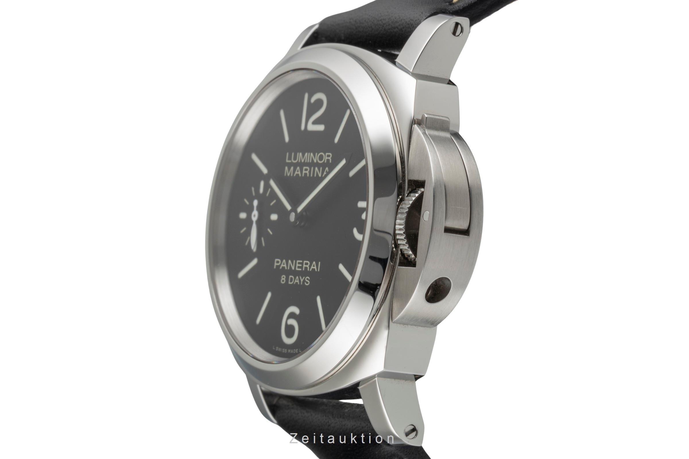 Panerai Luminor Marina 44 8 Days Stahl Handaufzug Ref. PAM00510 B&P 2018 [2604964]