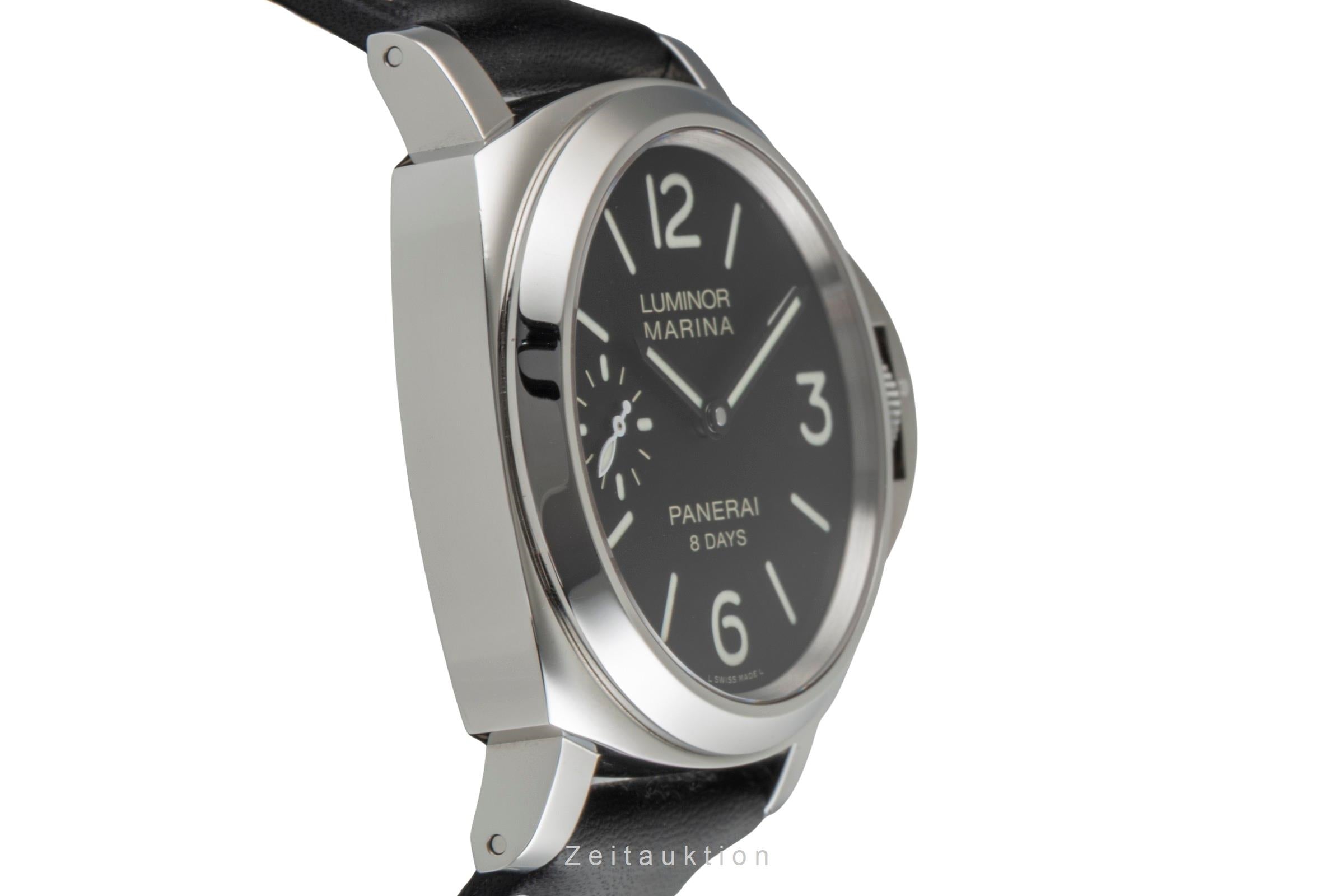Panerai Luminor Marina 44 8 Days Stahl Handaufzug Ref. PAM00510 B&P 2018 [2604964]