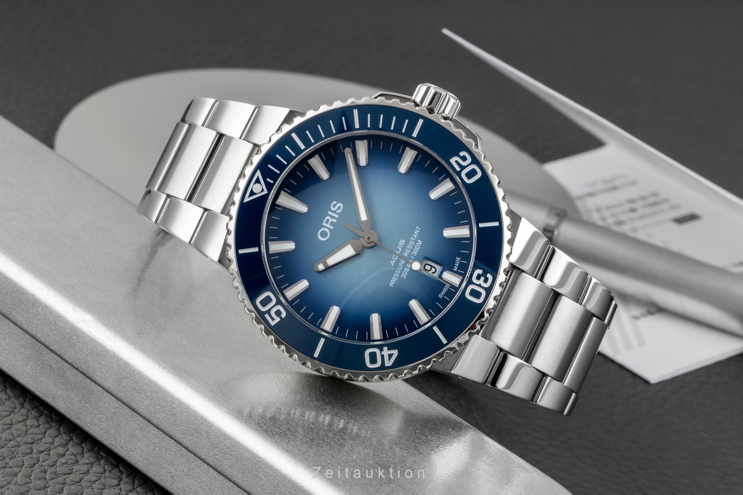 Oris Aquis Lake Baikal Limited Edition Ref. 733 7730 4175-SET Box & Papiere  [2604976]