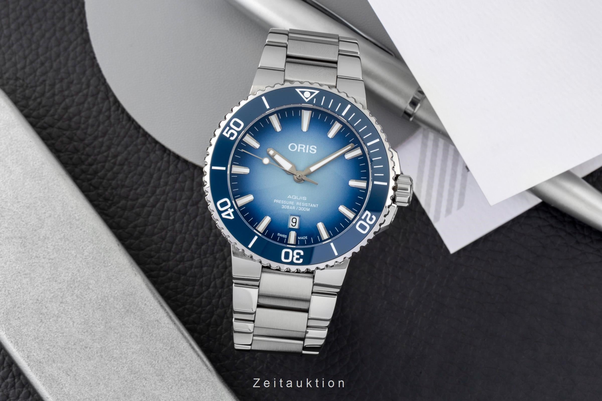 Oris Aquis Lake Baikal Limited Edition Ref. 733 7730 4175-SET Box & Papiere  [2604976]