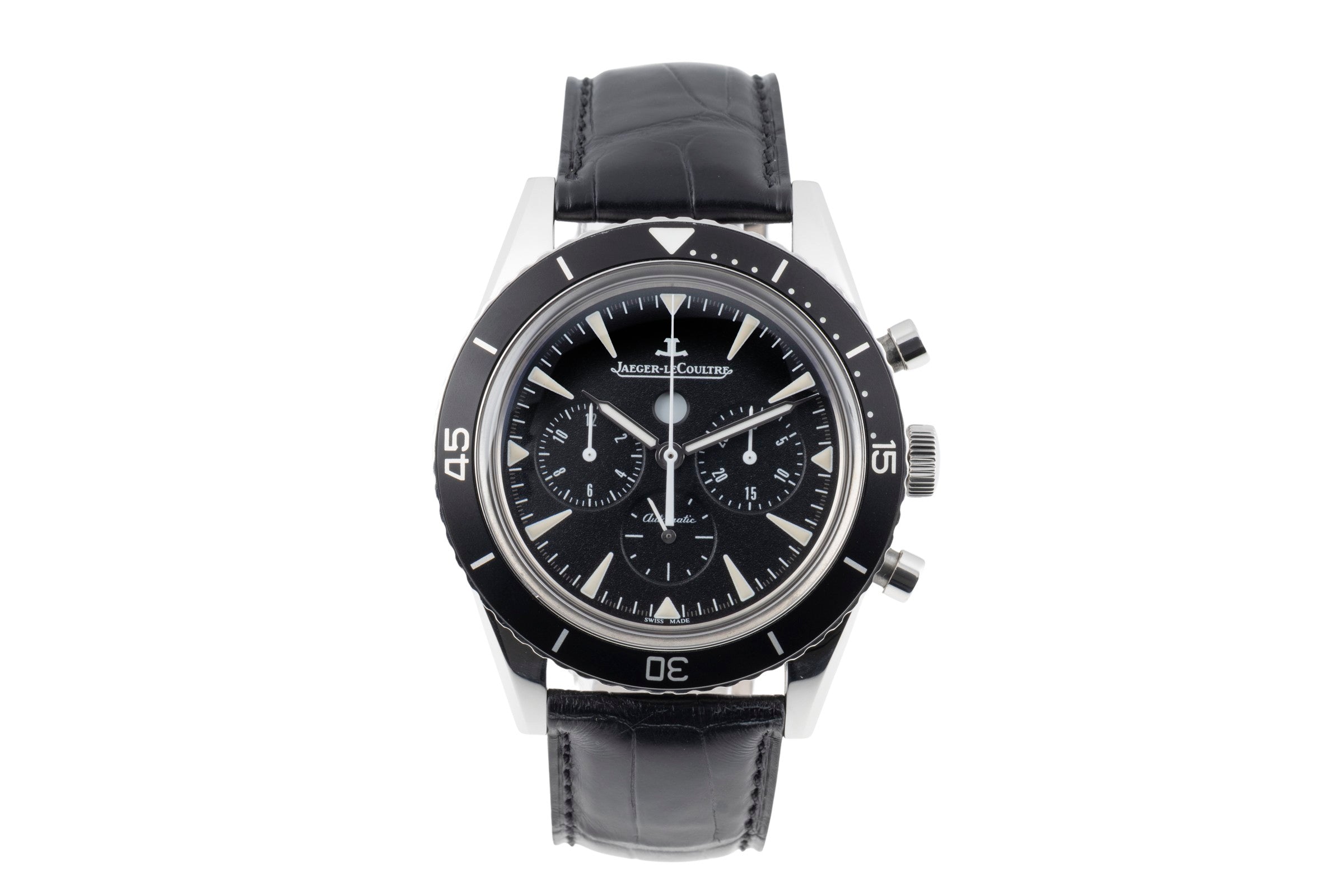 Jaeger LeCoultre Deep Sea chronograph steel automatic men's watch Q2068570 135.8.C8  [2604978]
