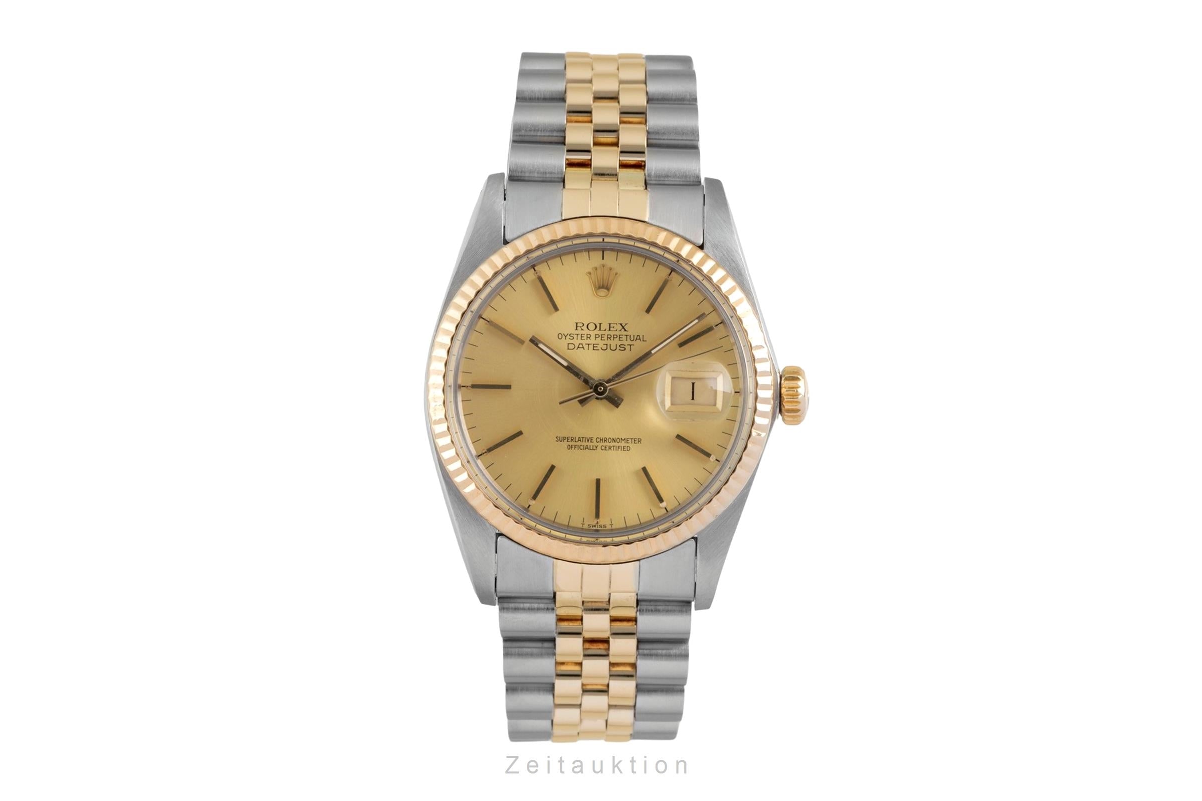 Rolex Datejust acero / oro automático reloj para caballeros 16013 Vintage  [2604979]