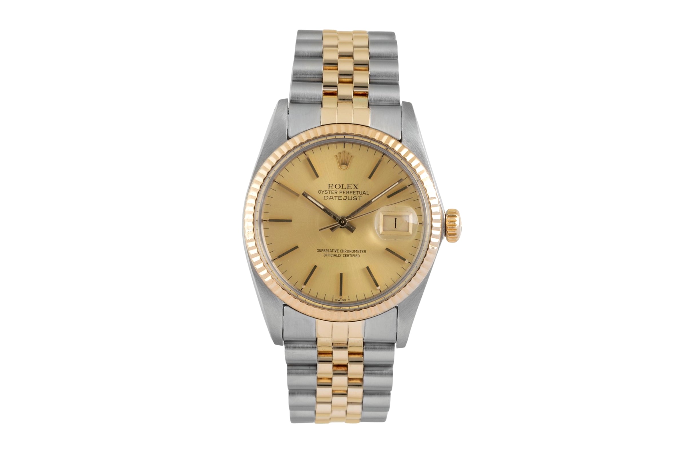Rolex Datejust 36 Stahl / Gold Automatik Herrenuhr Ref. 16013 Vintage  [2604979]