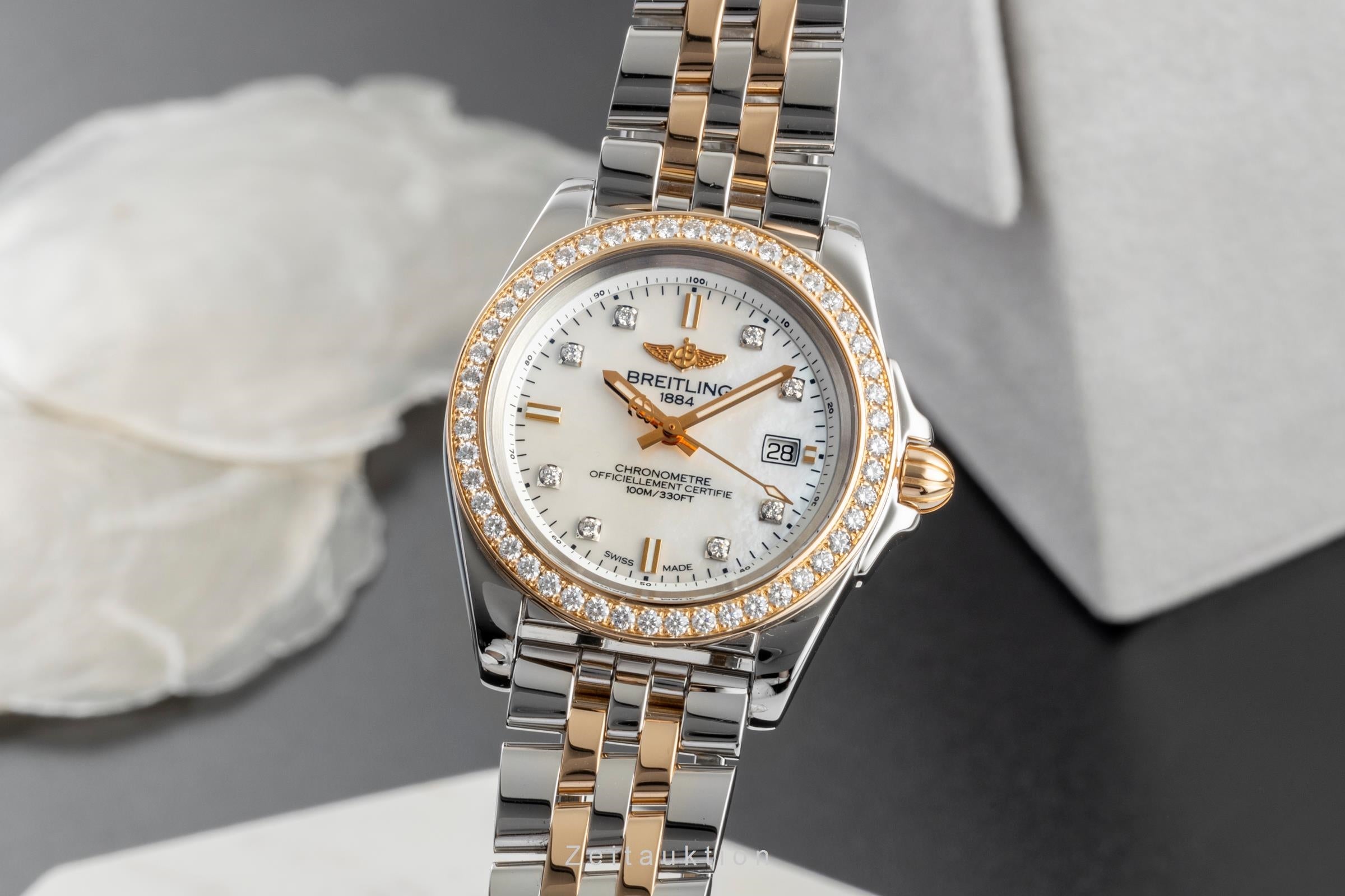 Breitling Galactic 32 acero / oro cuarzo reloj para caballeros C71330  [2604980]