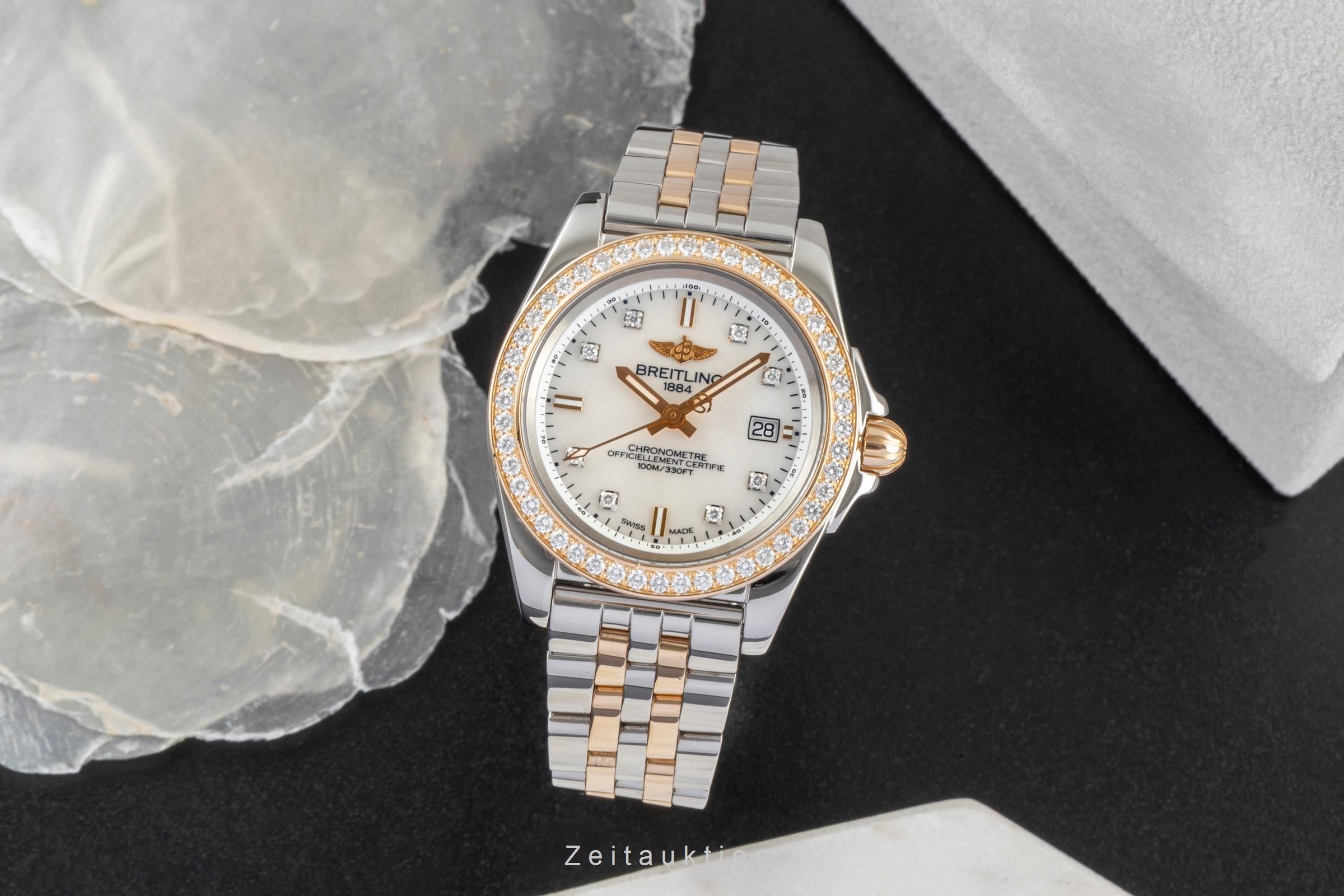 Breitling Galactic 32 acero / oro cuarzo reloj para caballeros C71330  [2604980]