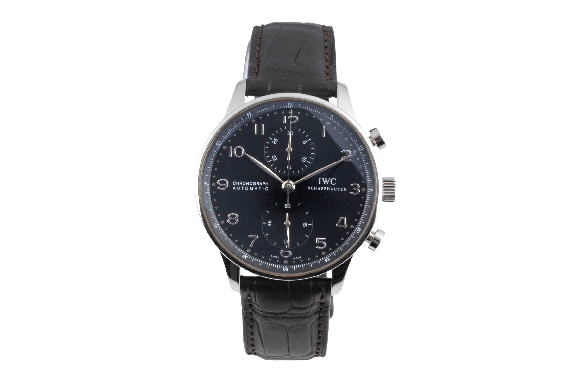 IWC Portugieser Chronograph Stahl Automatik Herrenuhr Ref. IW371447 Papiere 2016 [2604985]