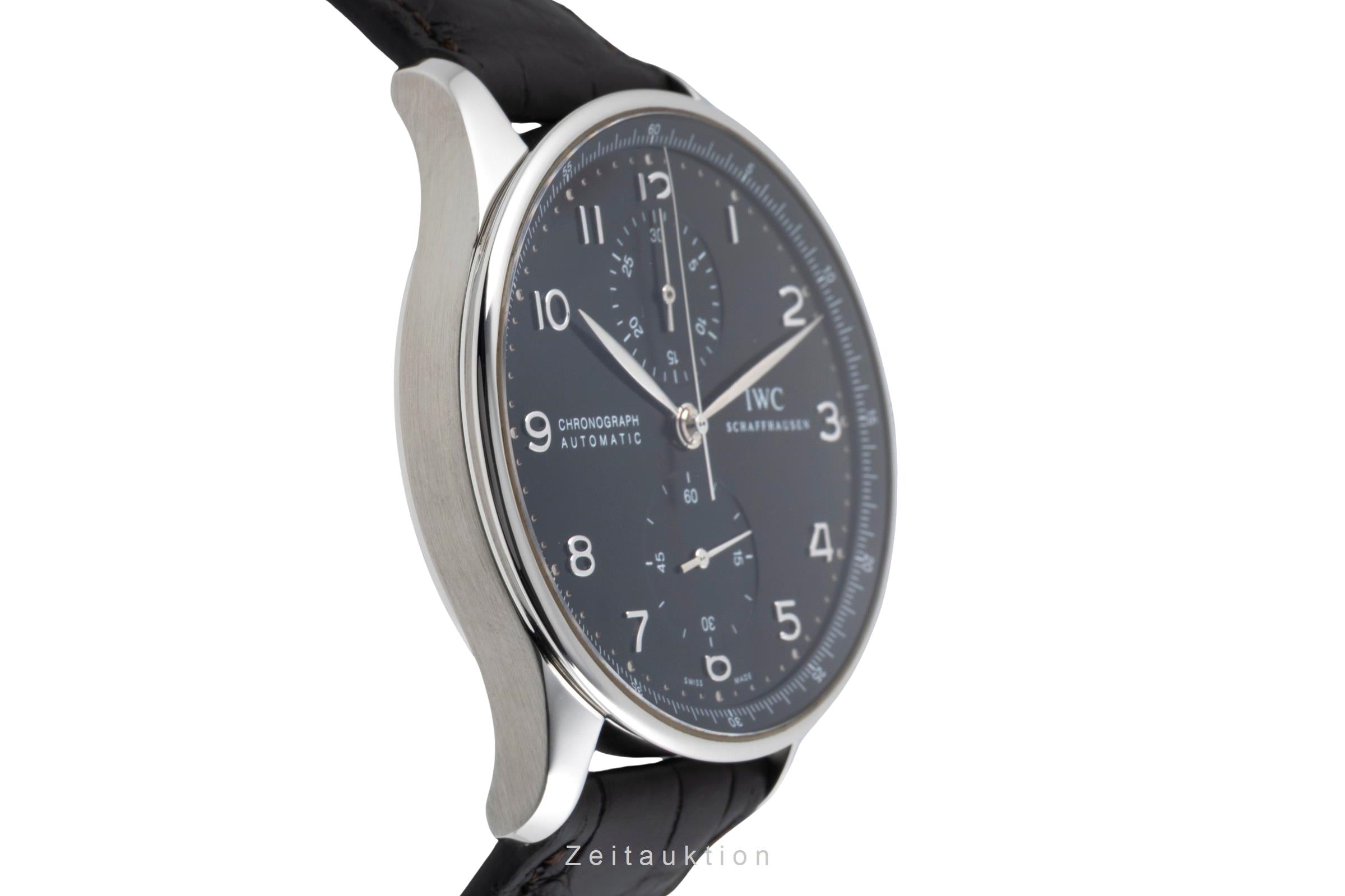 IWC Portugieser chronograph steel automatic men's watch IW371447 LP: 9100EUR  [2604985]
