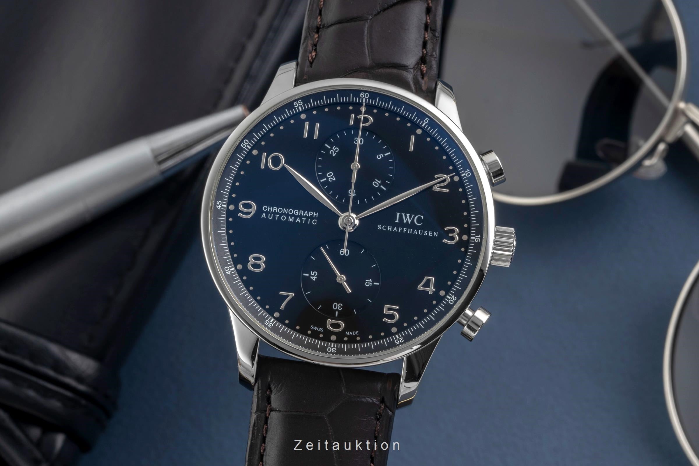 IWC Portugieser chronograph steel automatic men's watch IW371447  [2604986]