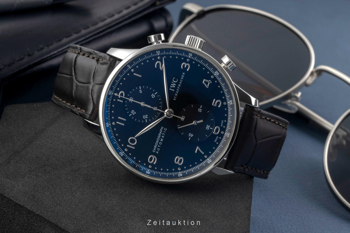 IWC Portugieser chronograph steel automatic men's watch IW371447  [2604986]