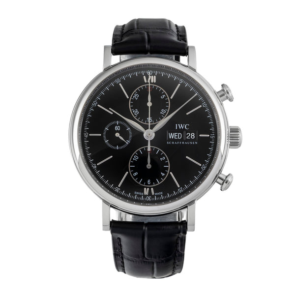 IWC Portofino chronograph steel automatic men's watch IW391008 LP: 7100EUR  [2604987]
