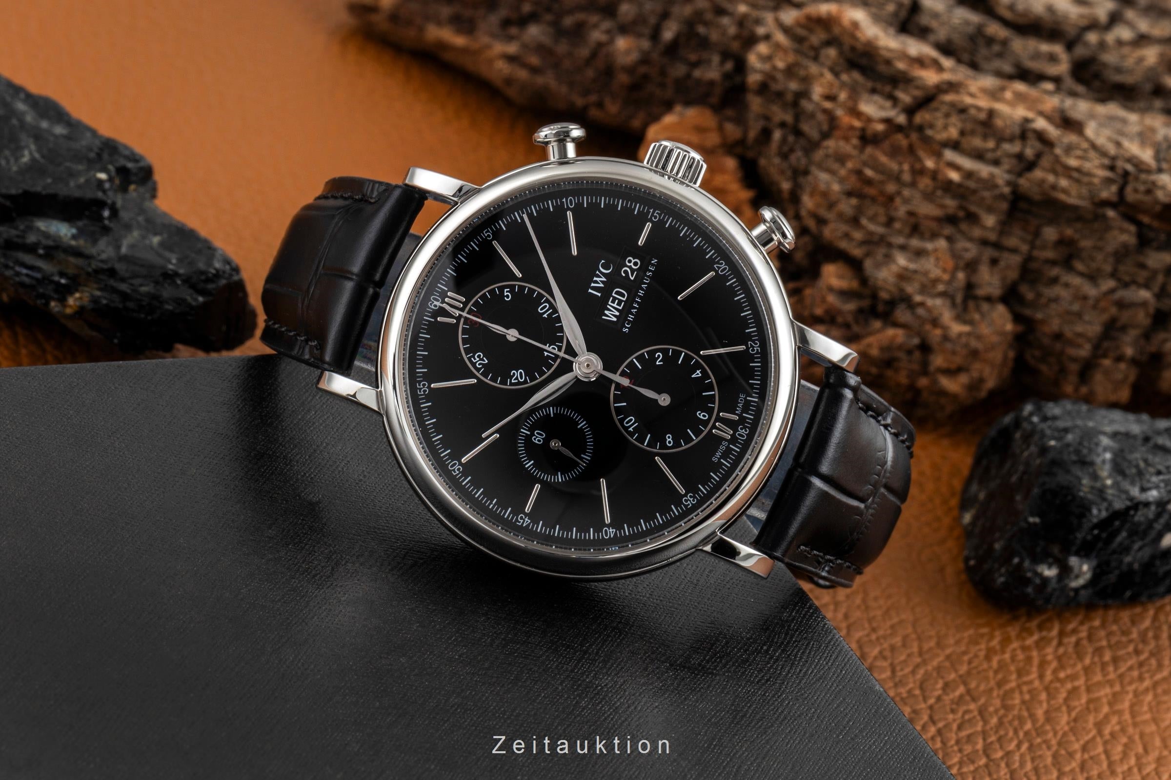 IWC Portofino chronograph steel automatic men's watch IW391008 LP: 7100EUR  [2604987]