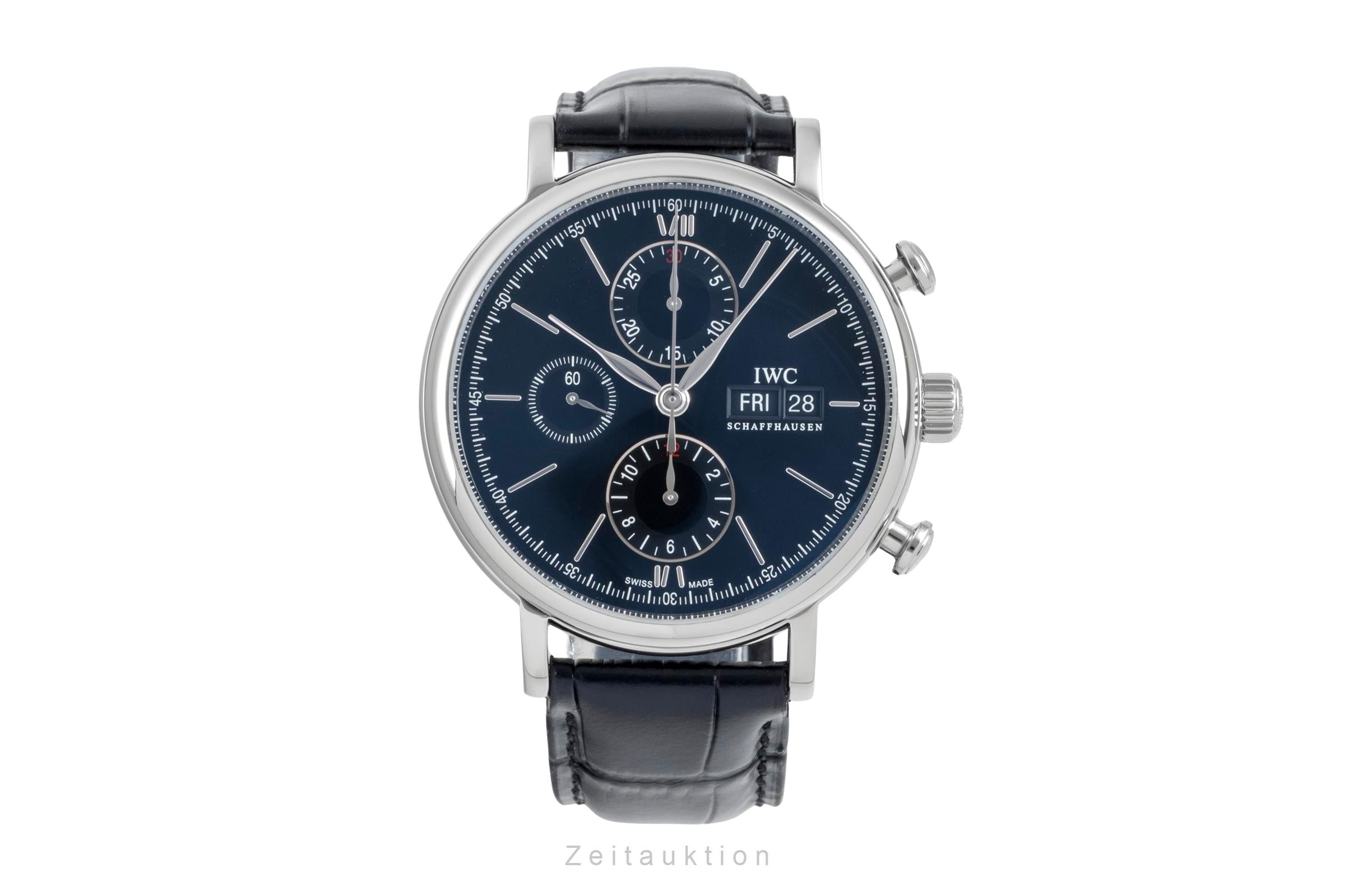IWC Portofino acero automático reloj para caballeros IW391008 LP: 7100EUR  [2604988]