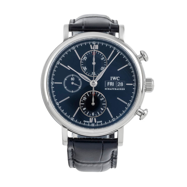 IWC Portofino acero automático reloj para caballeros IW391008 LP: 7100EUR  [2604988]
